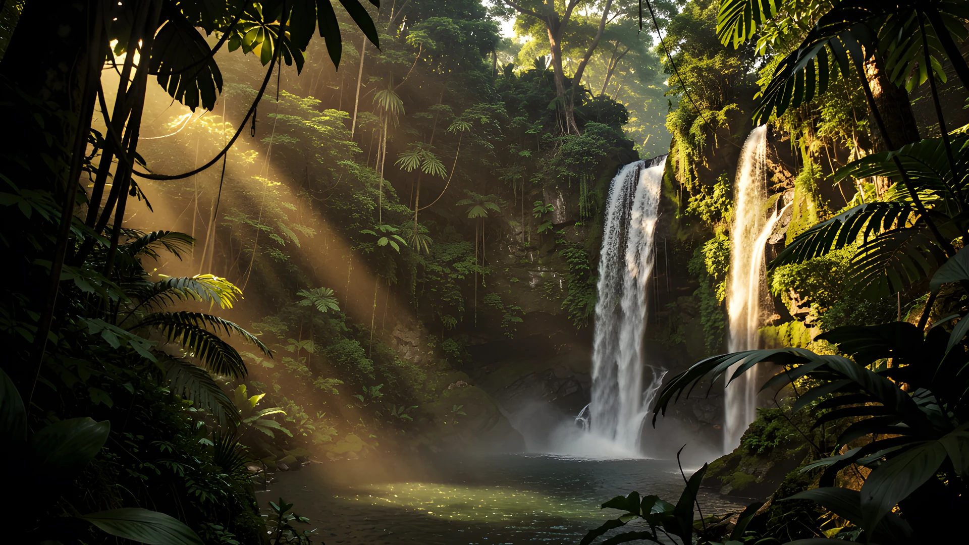 Tropical Sunset Oasis