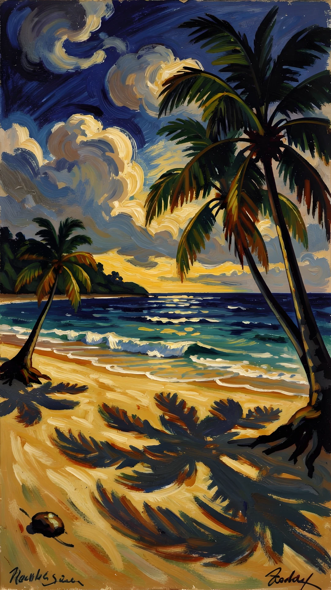 Tropical Island Scene