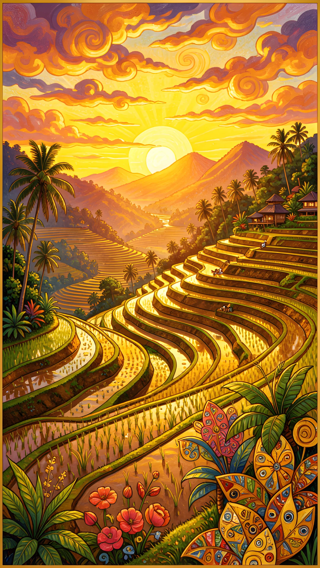 Golden Rice Fields