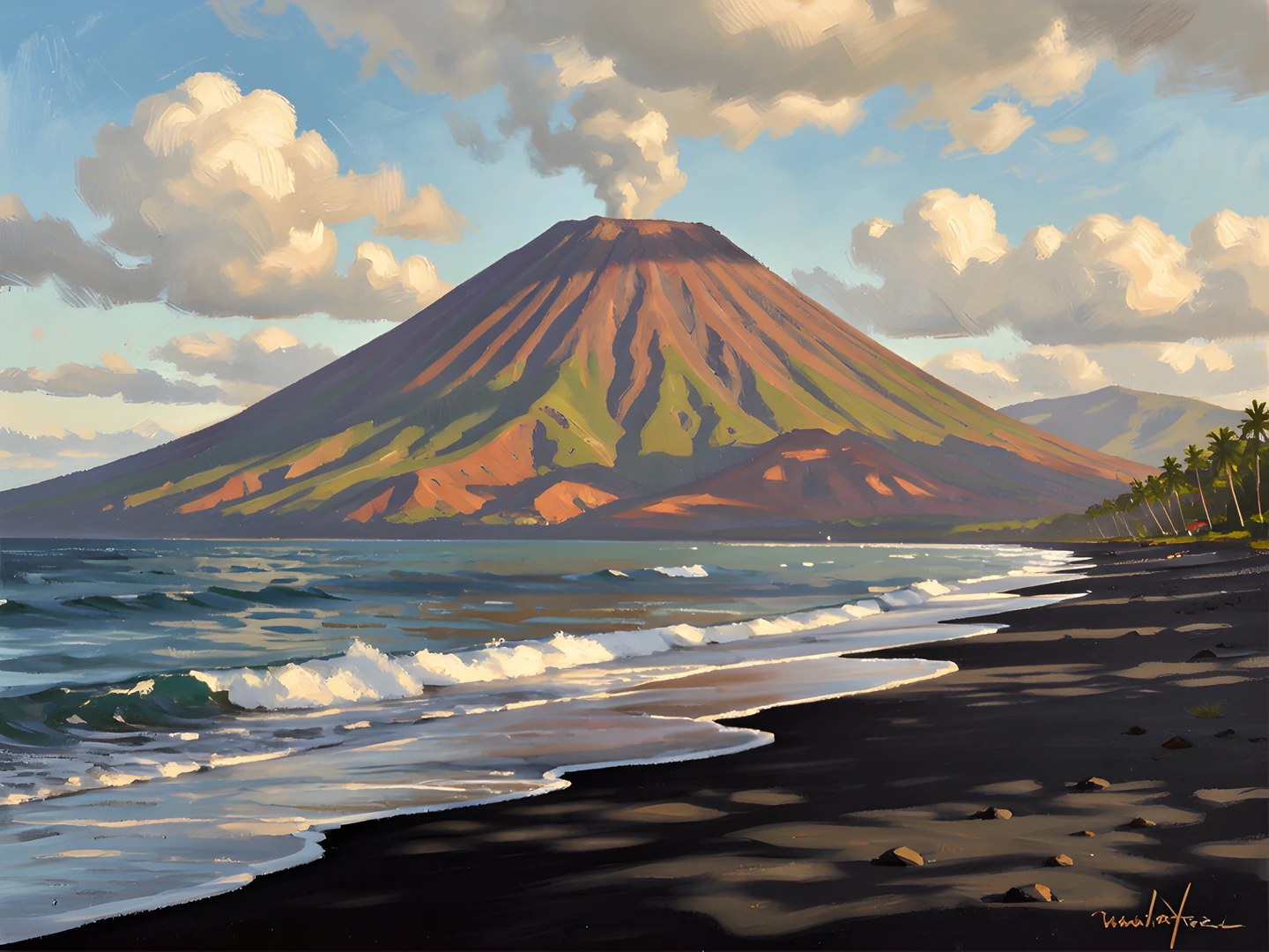 Hawaiian Volcano Coast
