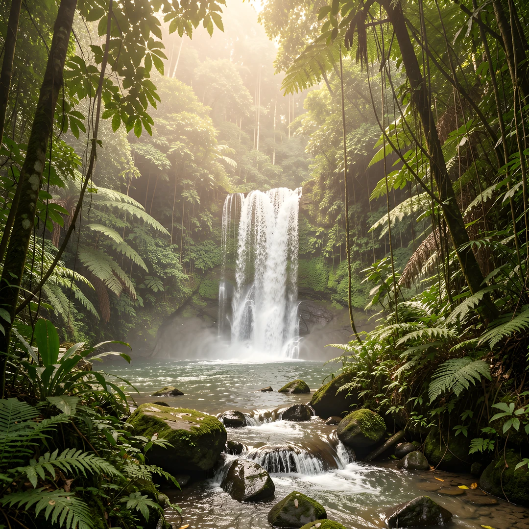 Jungle Waterfall Glow