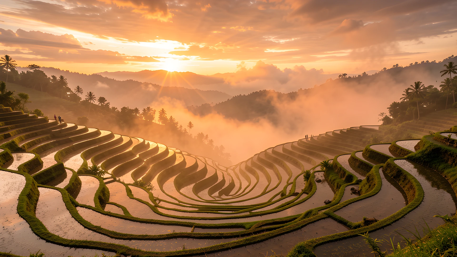 Rice Field Storm
