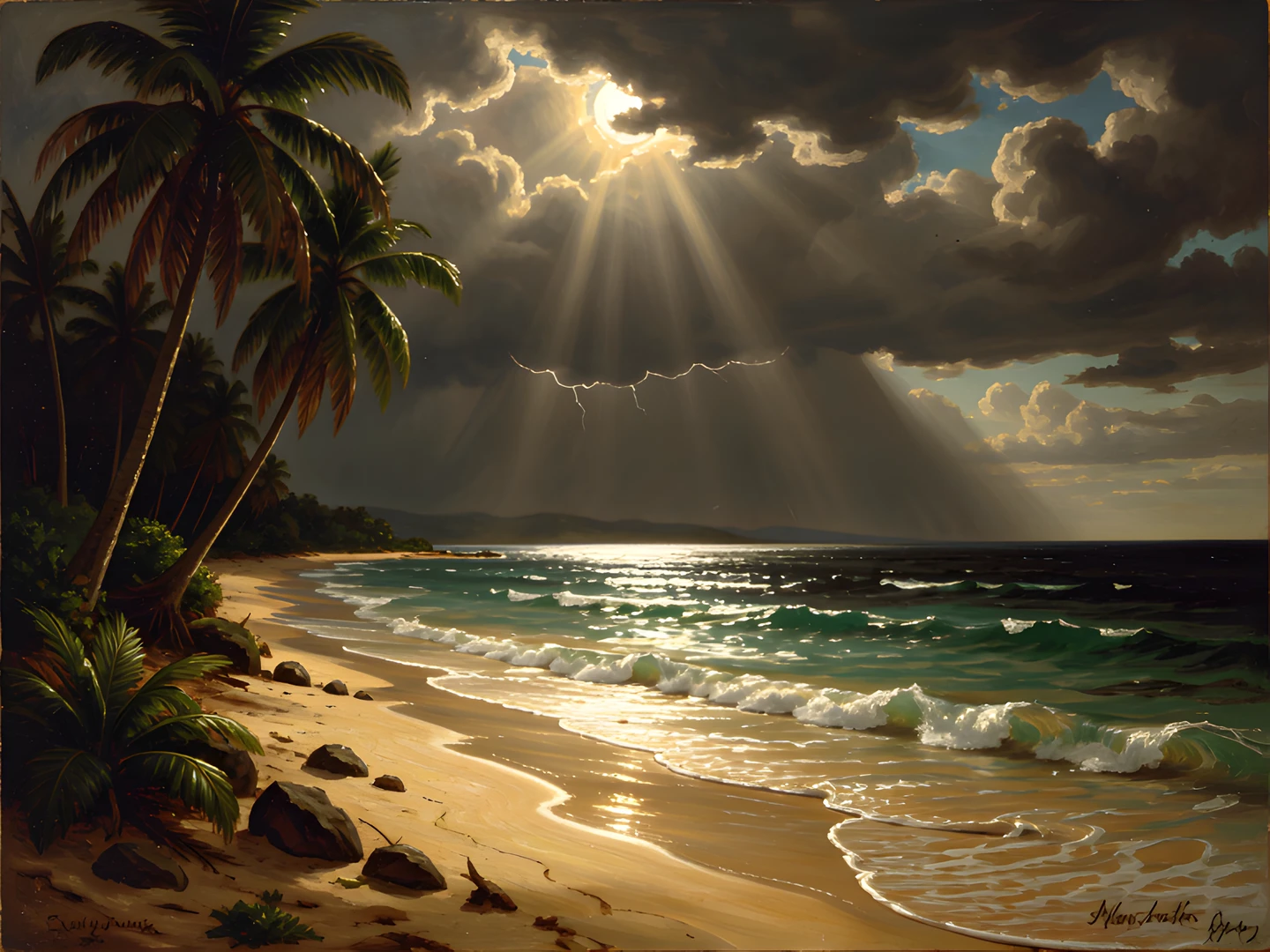 Island Tropical Sunset