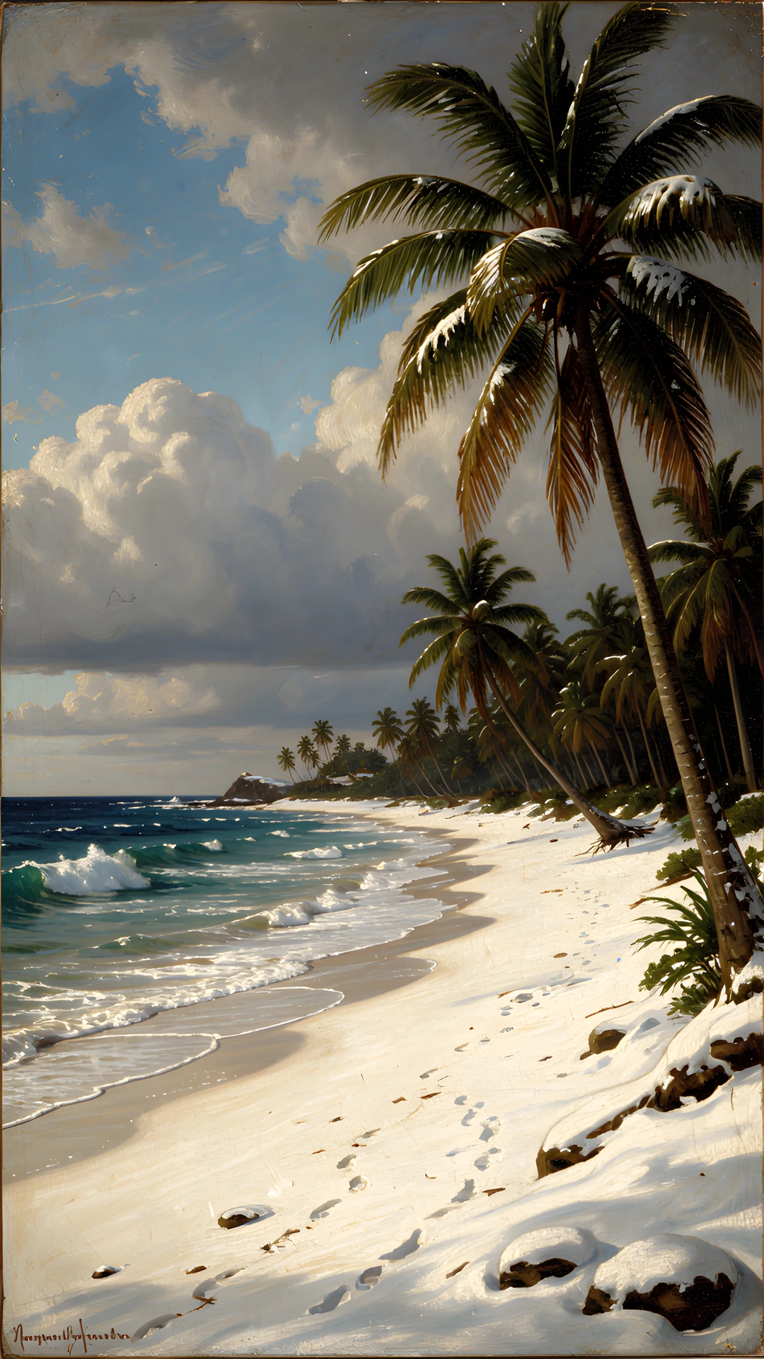 Tropical Island Scene