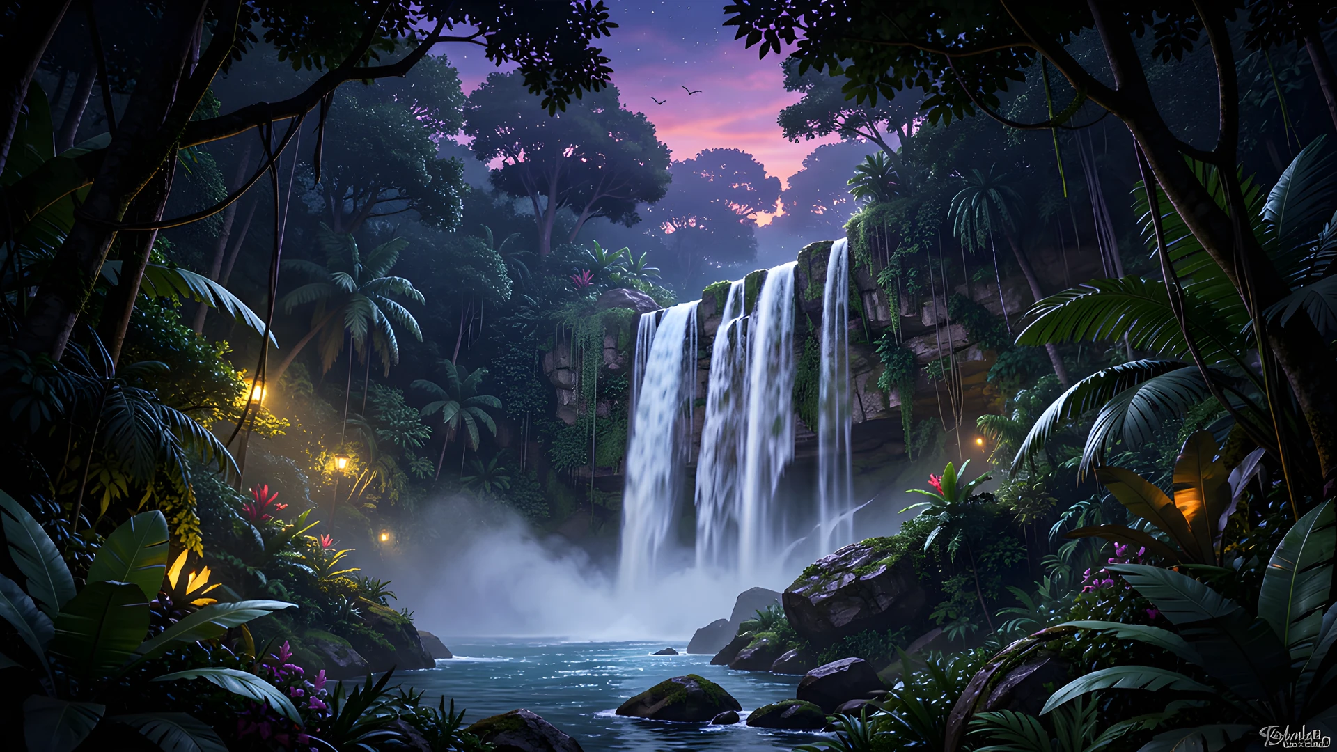 Jungle Waterfall Oasis