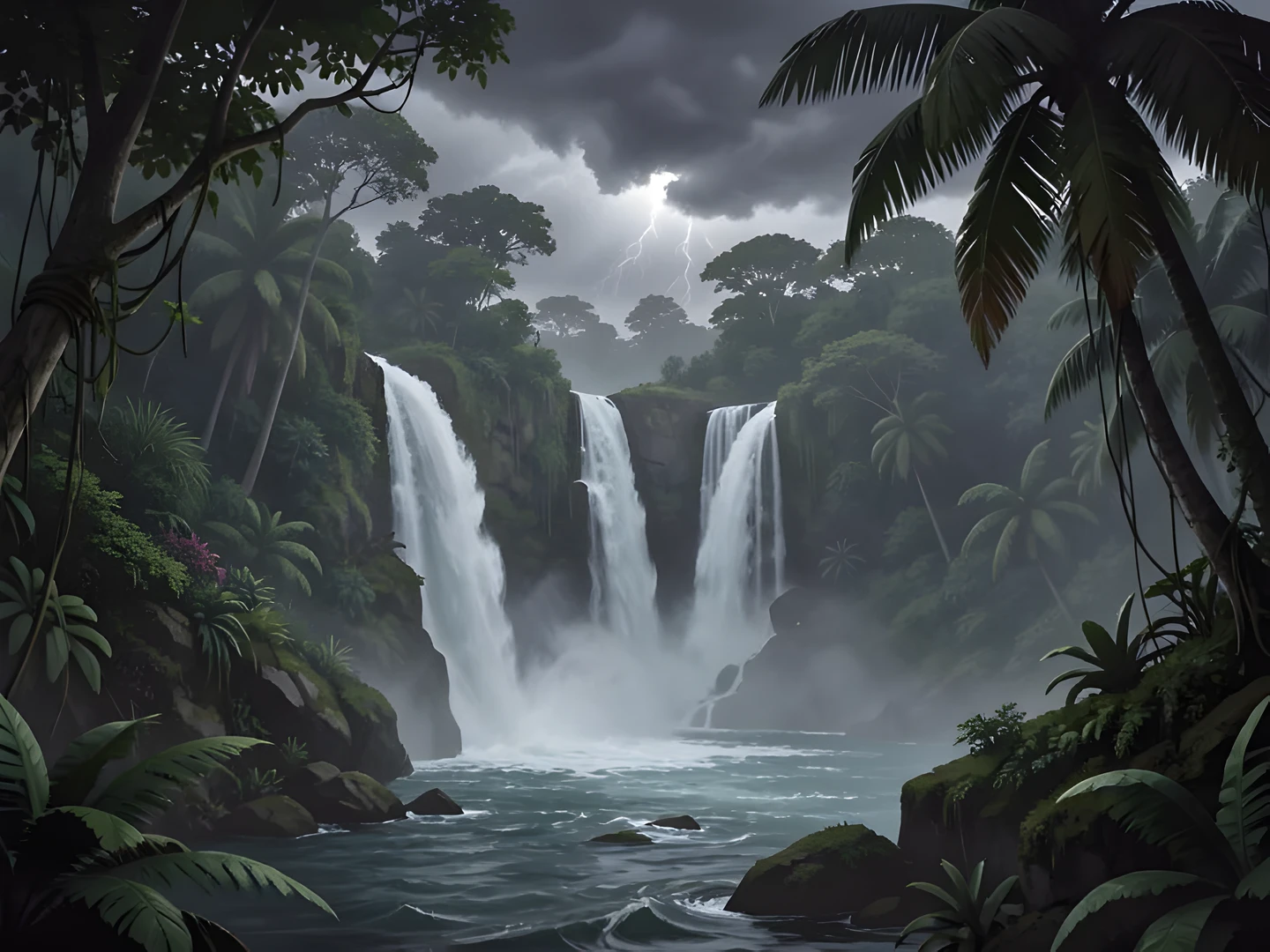 Jungle Waterfall Oasis