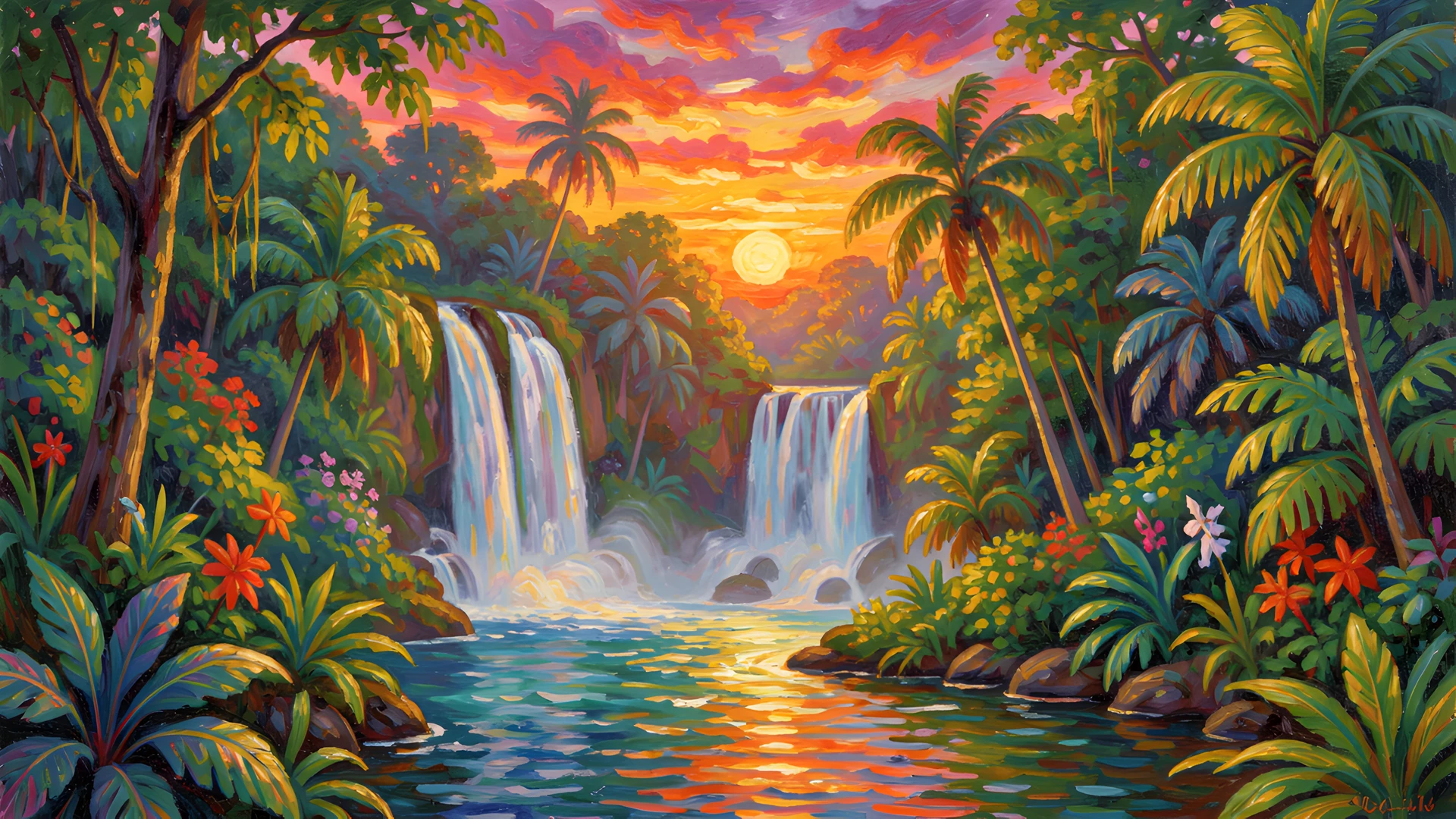 Jungle Waterfall Paradise