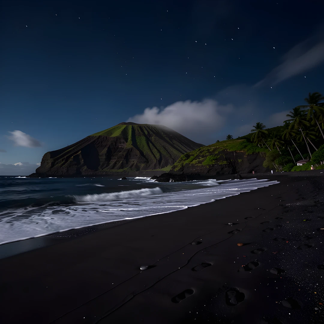 Volcanic Night Sky