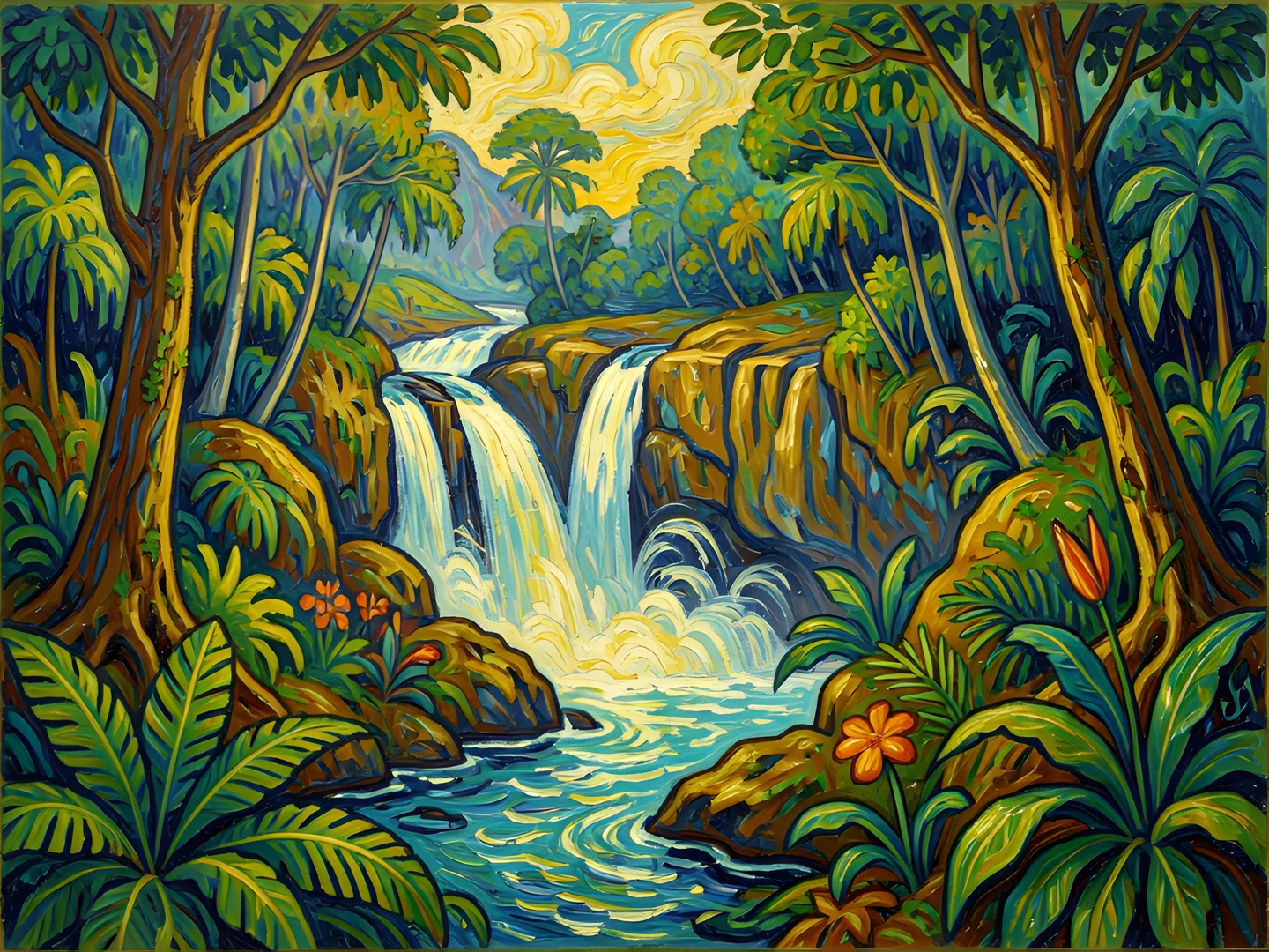 Jungle Waterfall Oasis