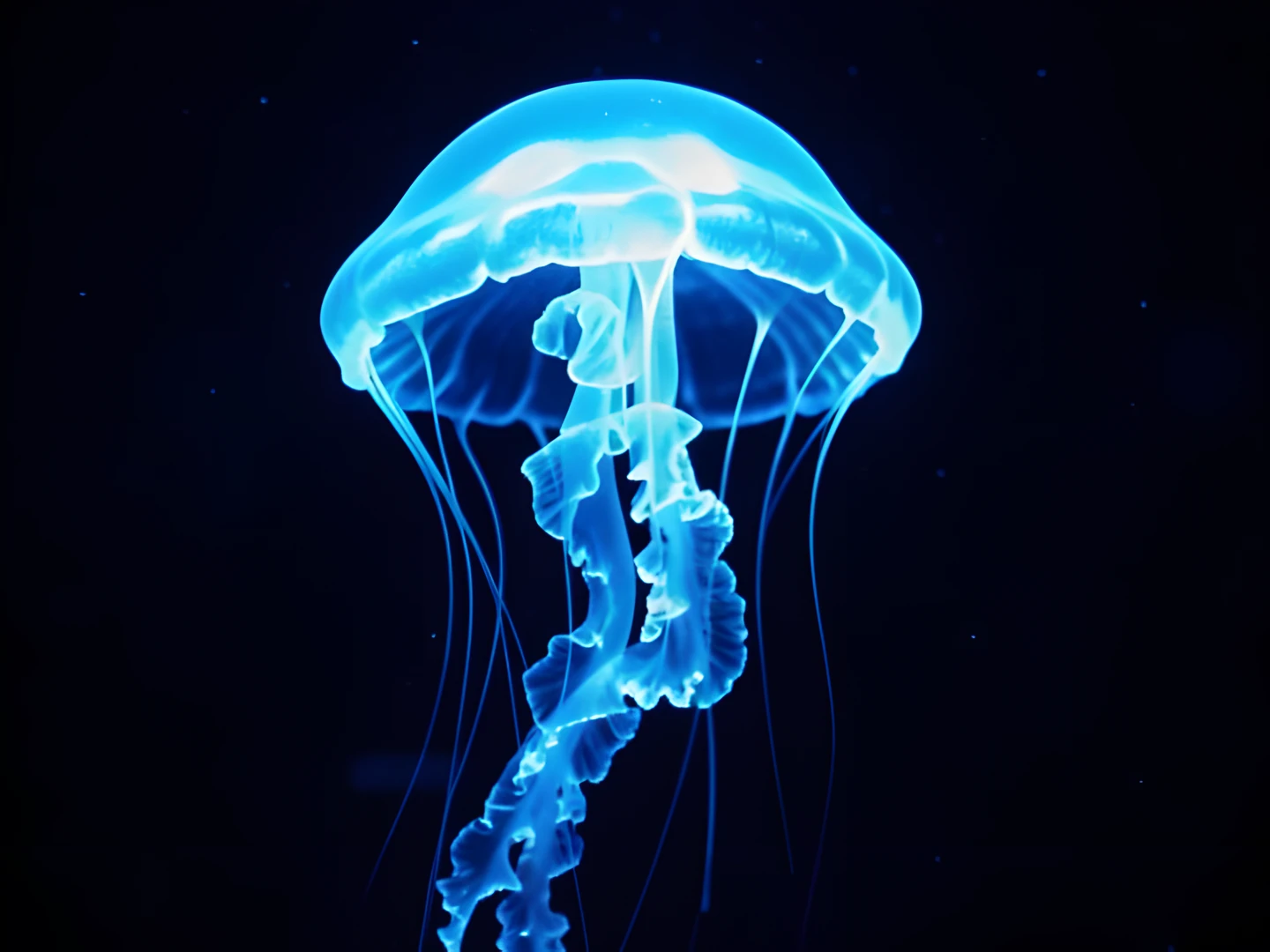Glowing Jellyfish Swarm