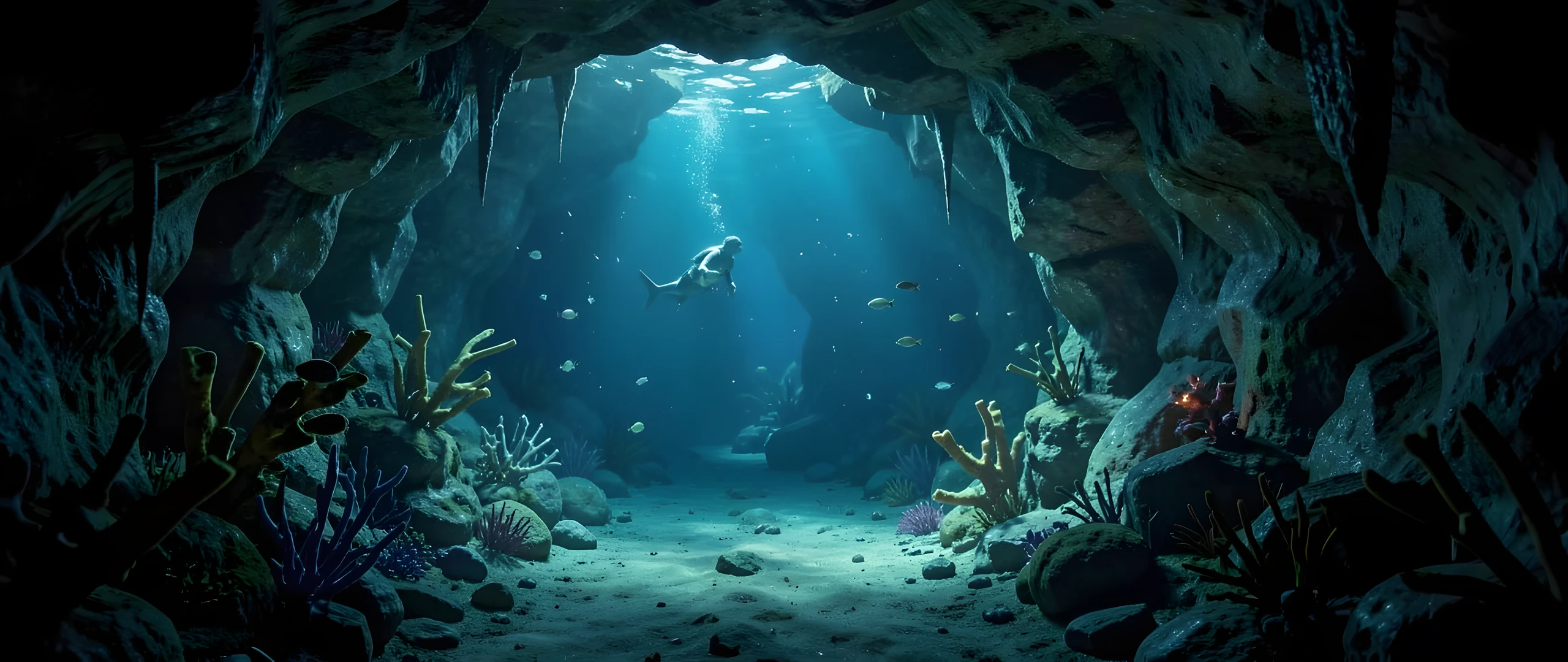 Glowing Ocean Depths