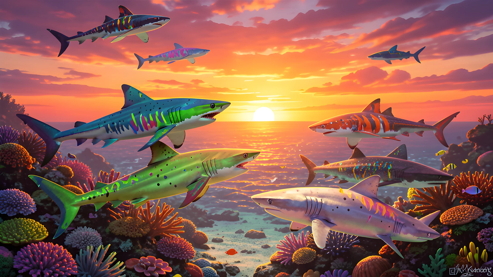 Shark Sunset Reef