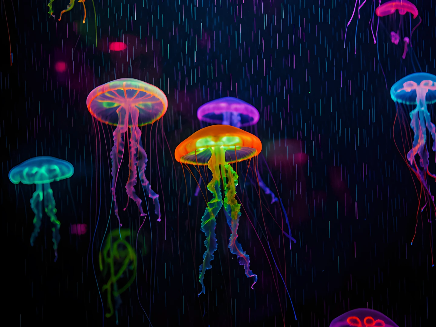 Oceanic Glow Swarm