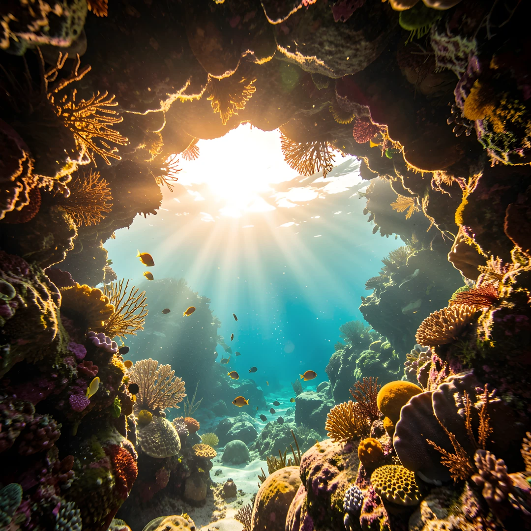 Sunlit Ocean Depths