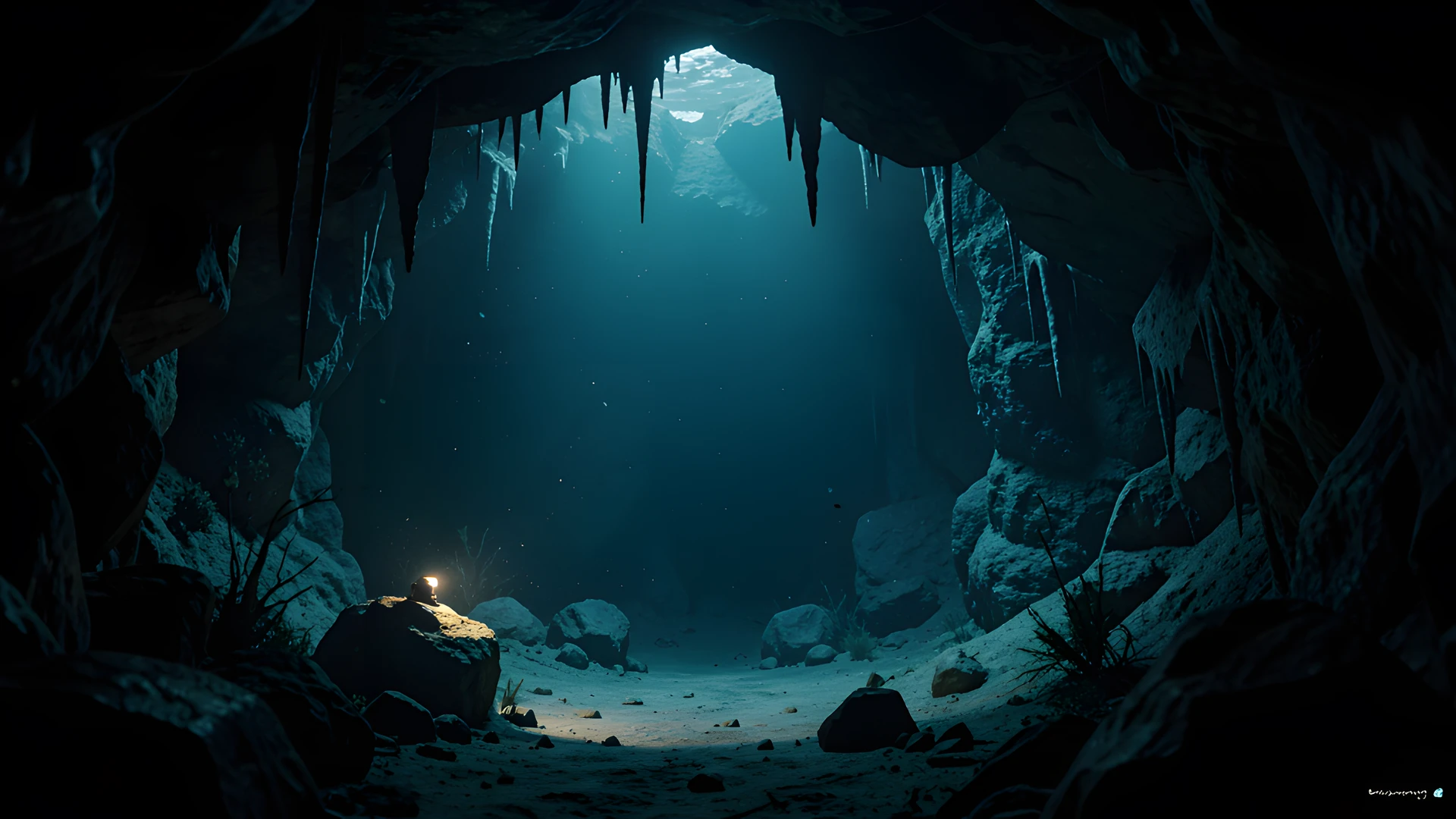 Glowing Ocean Depths