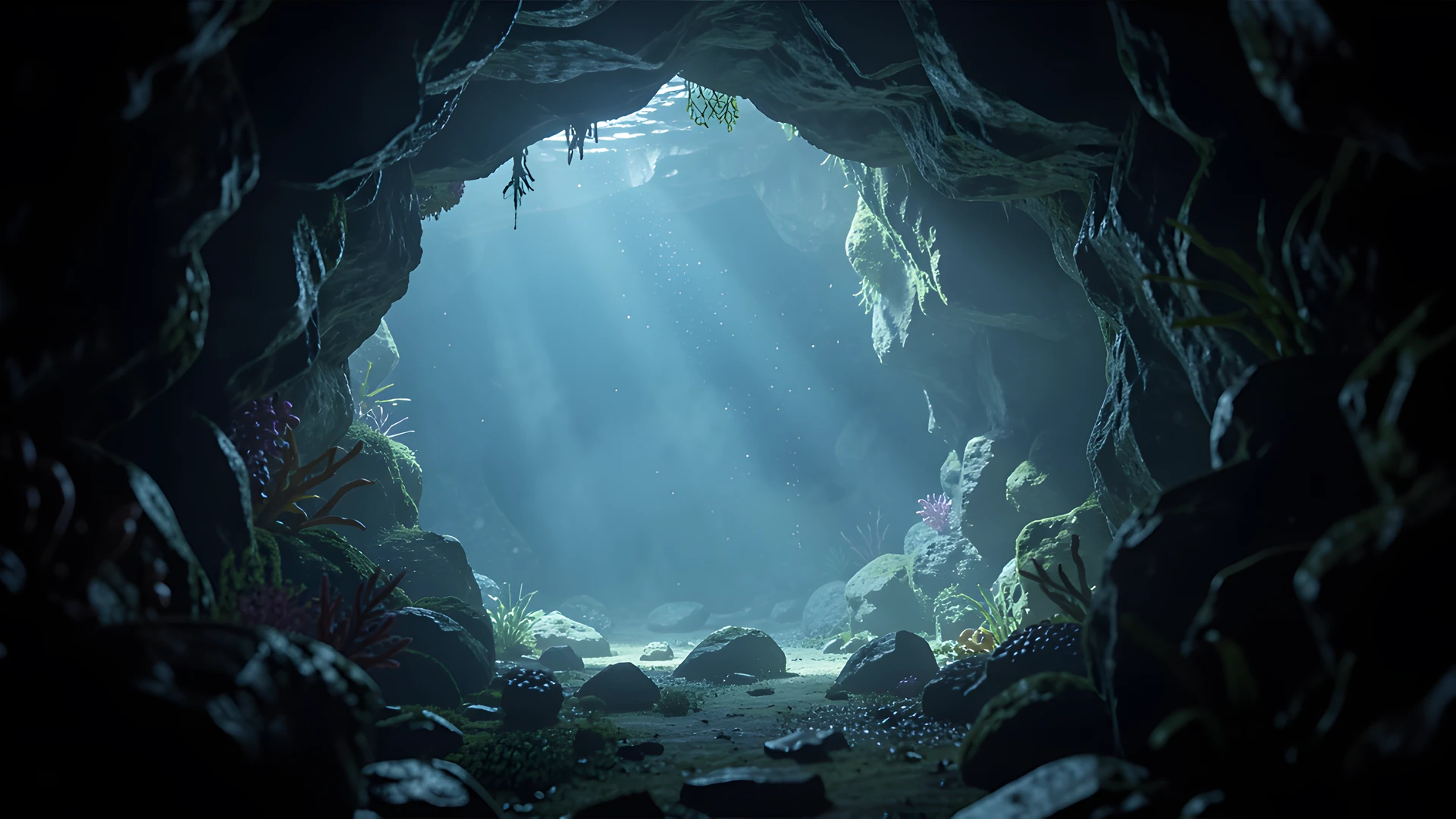 Glowing Ocean Depths