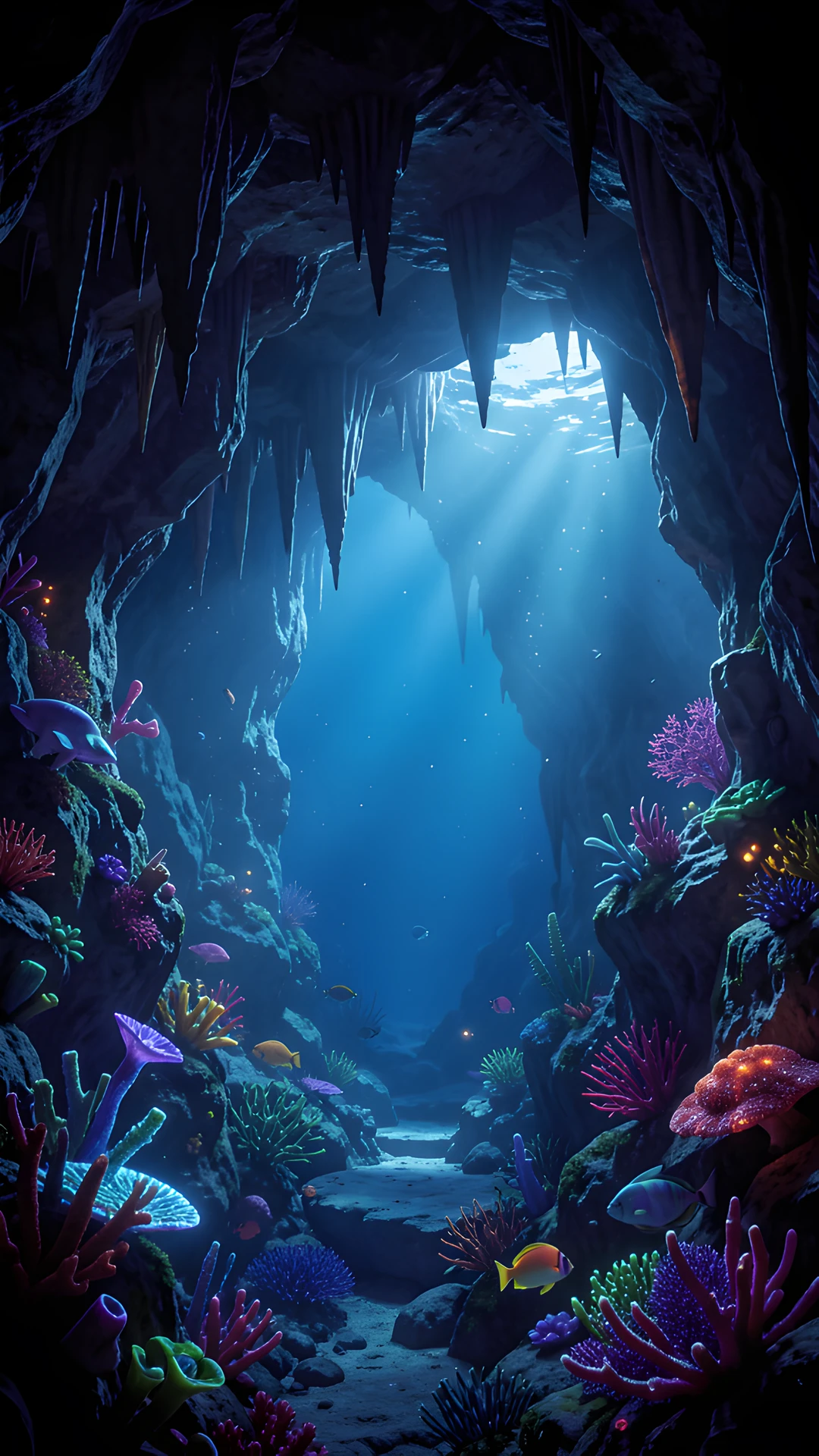 Glowing Ocean Depths