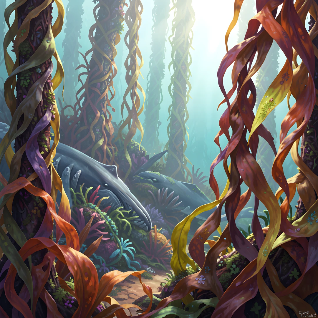 Whale In Kelp
