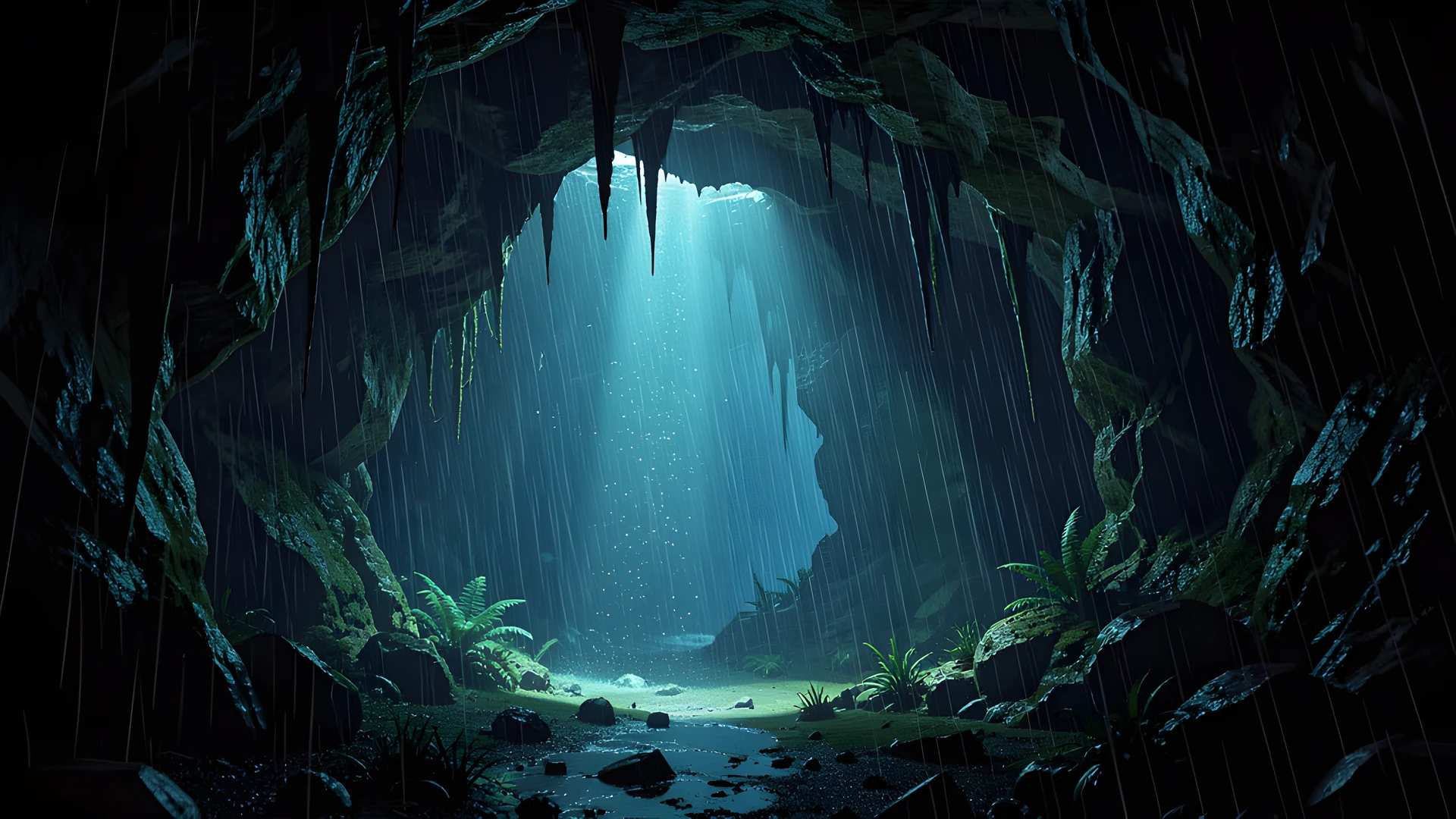 Glowing Ocean Depths