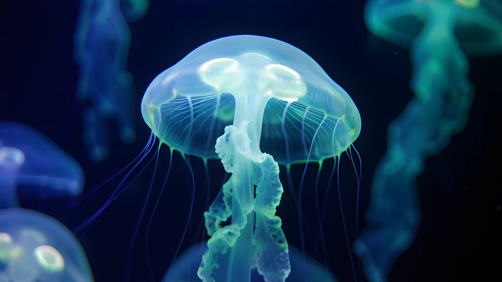 Glowing Jellyfish Field