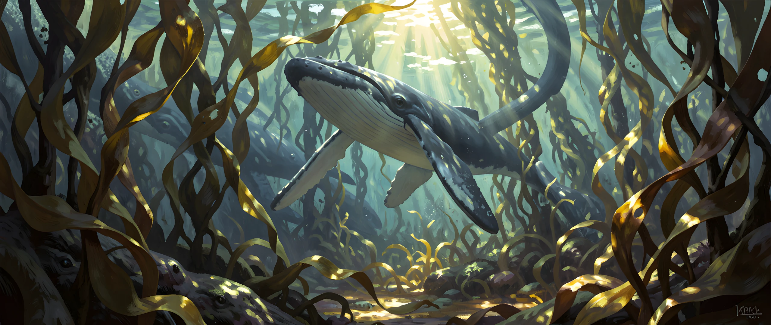 Whale In Kelp