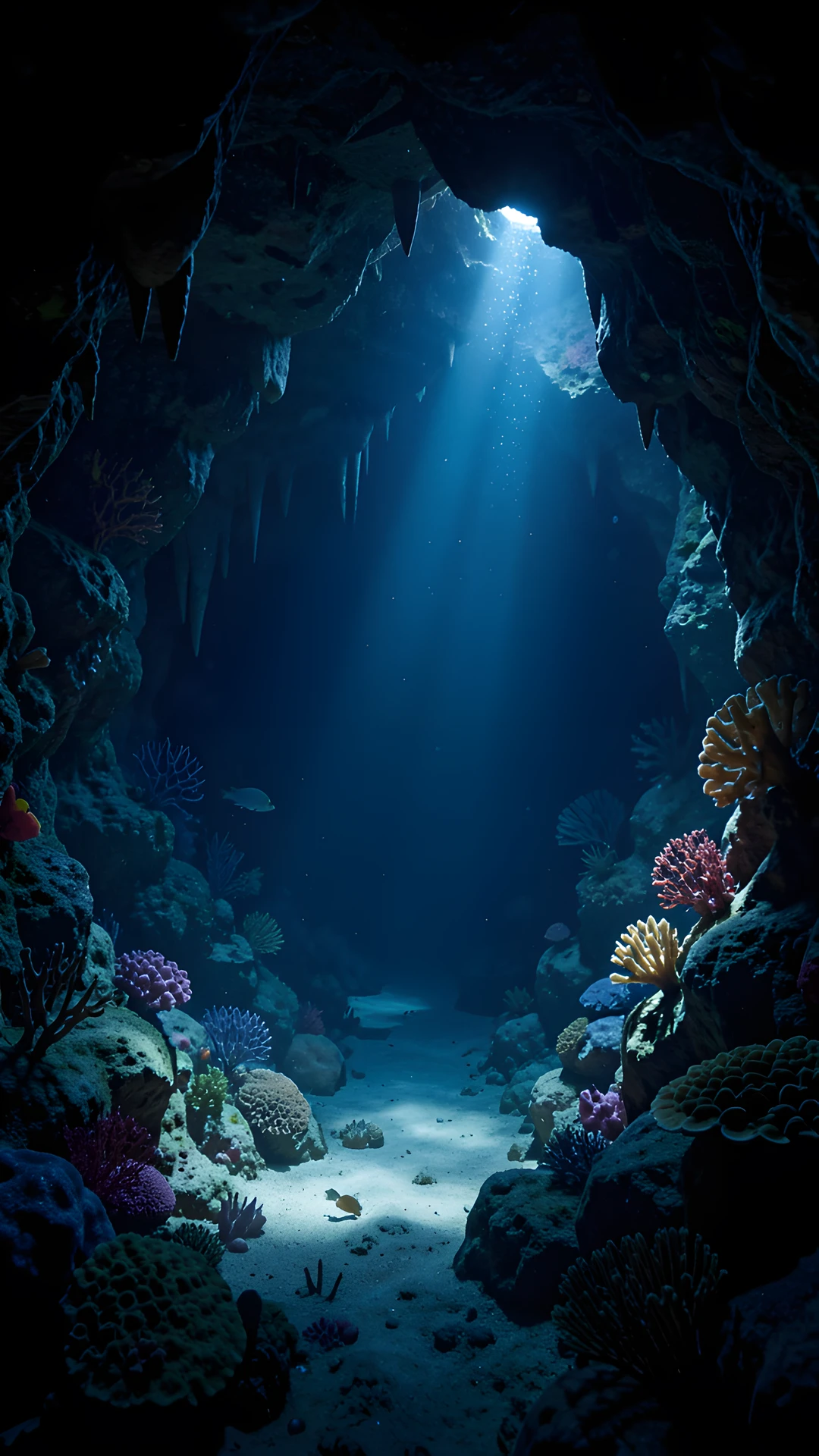 Glowing Ocean Depths