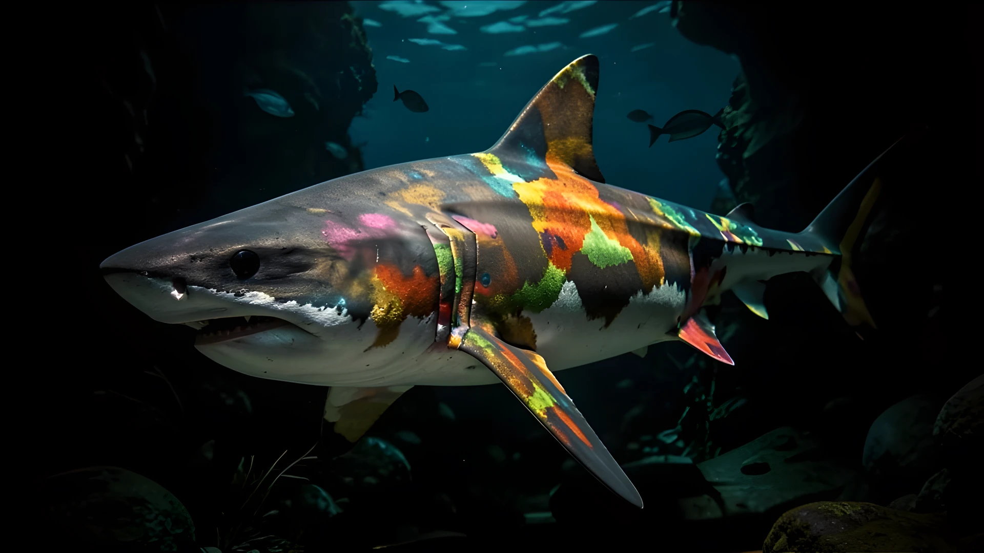 Dark Reef Sharks