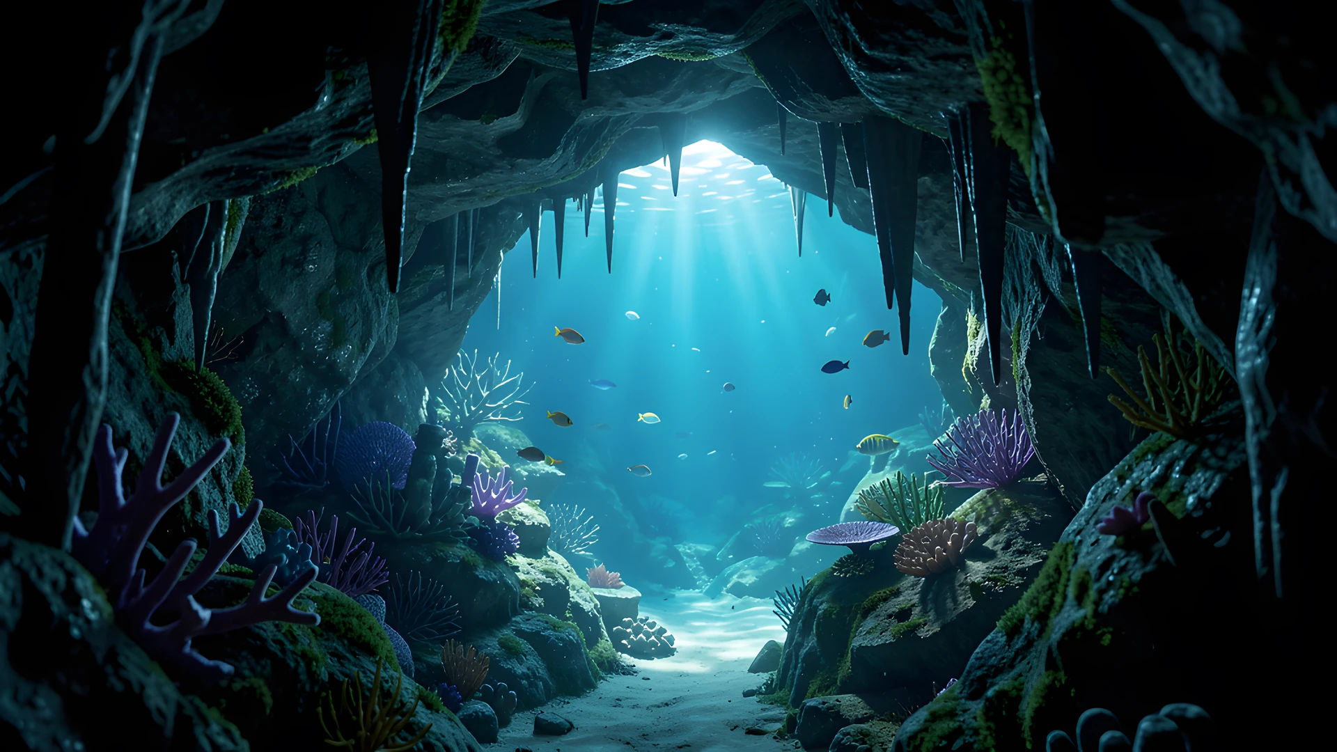 Glowing Ocean Depths