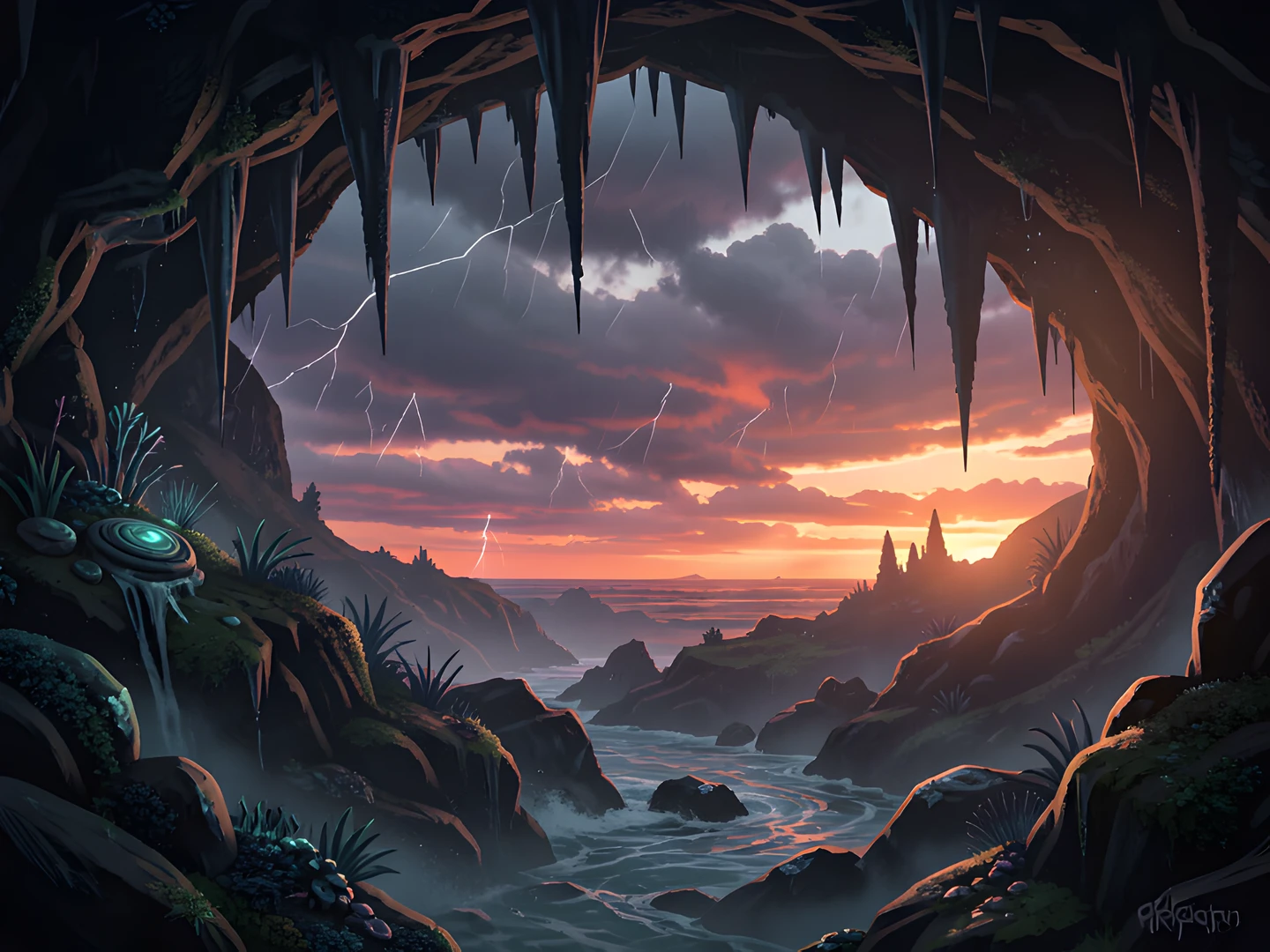 Stormy Ocean Cove
