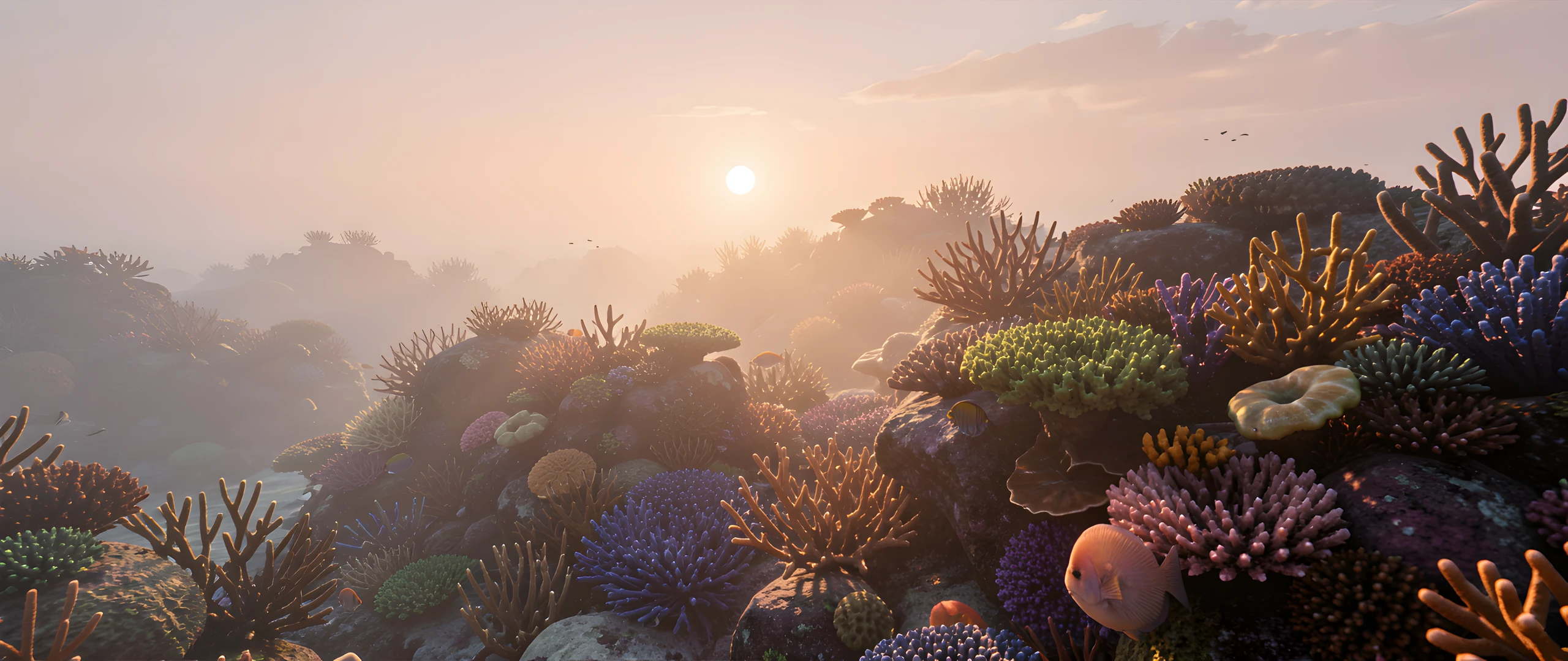Coral Reef Sunset