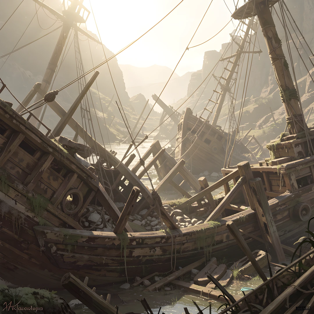 Sunken Wreckage