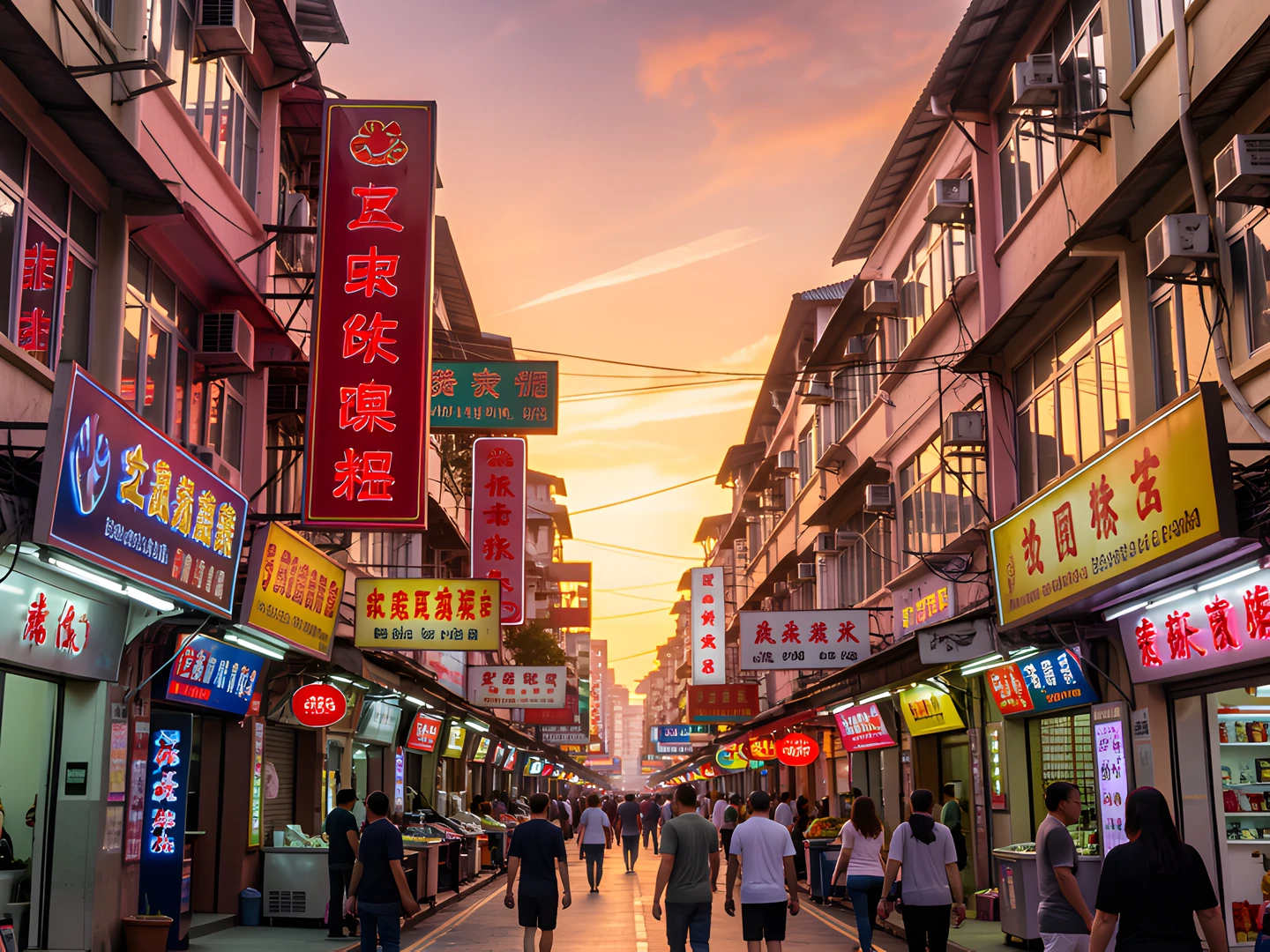 Neon City Streets