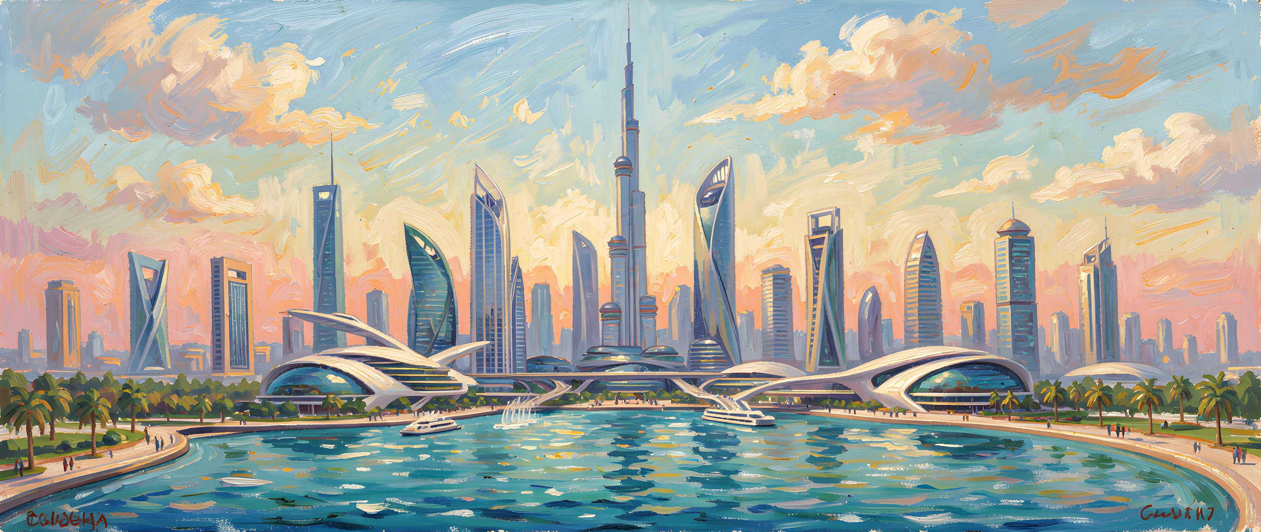Golden Cityscape