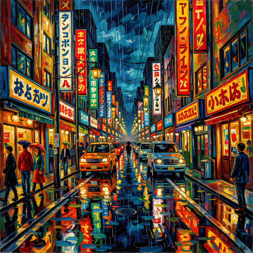 Brushstrokes Of Night