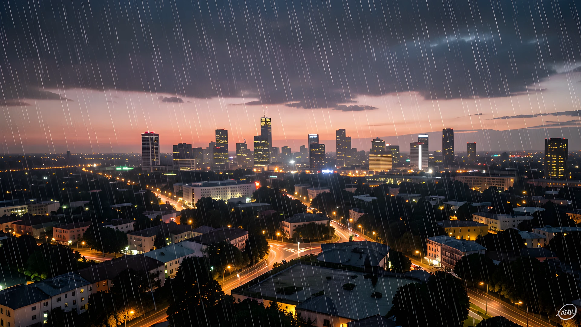 City Skyline Glow