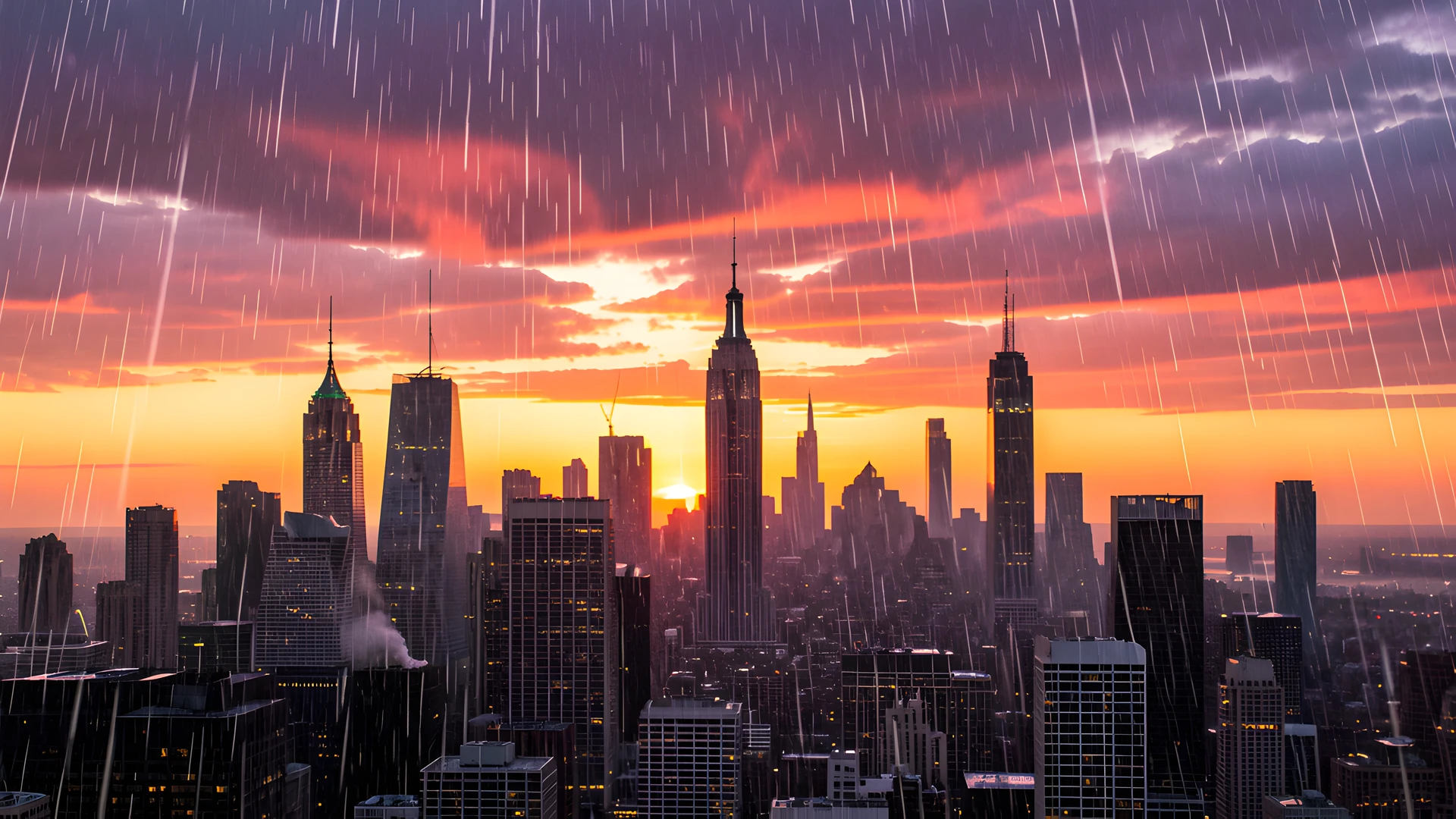 City Night Skyline