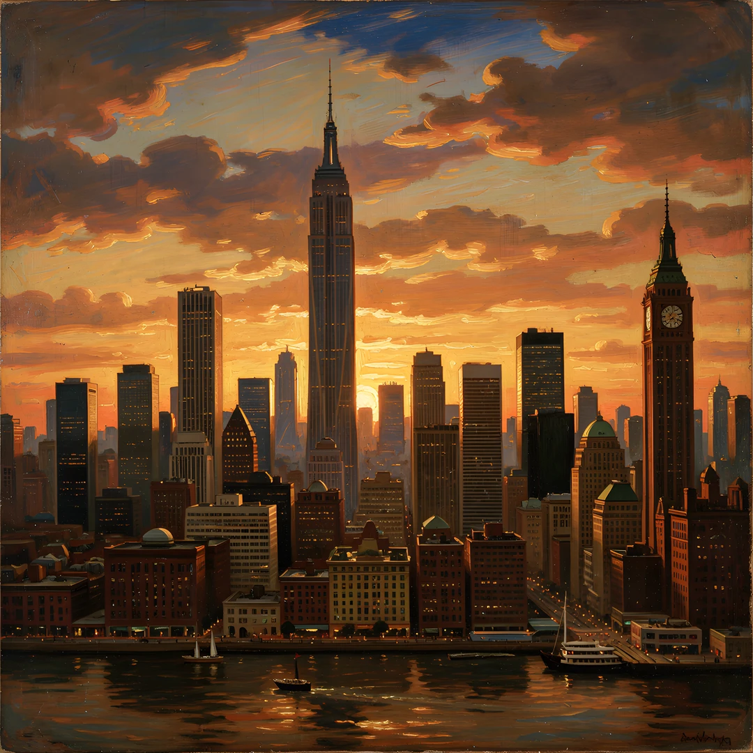 Urban Sunset Sky
