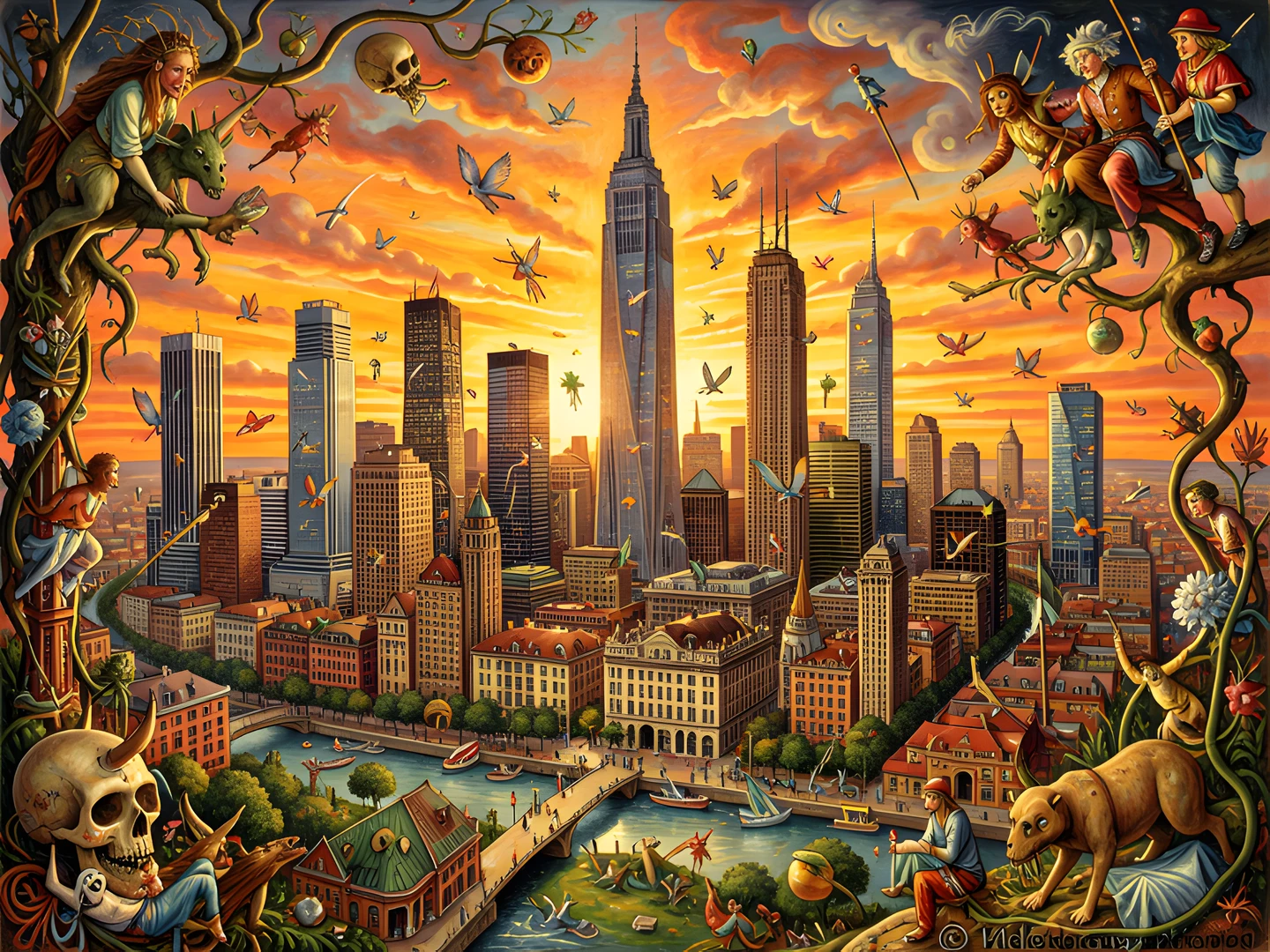 Cityscape Sunset