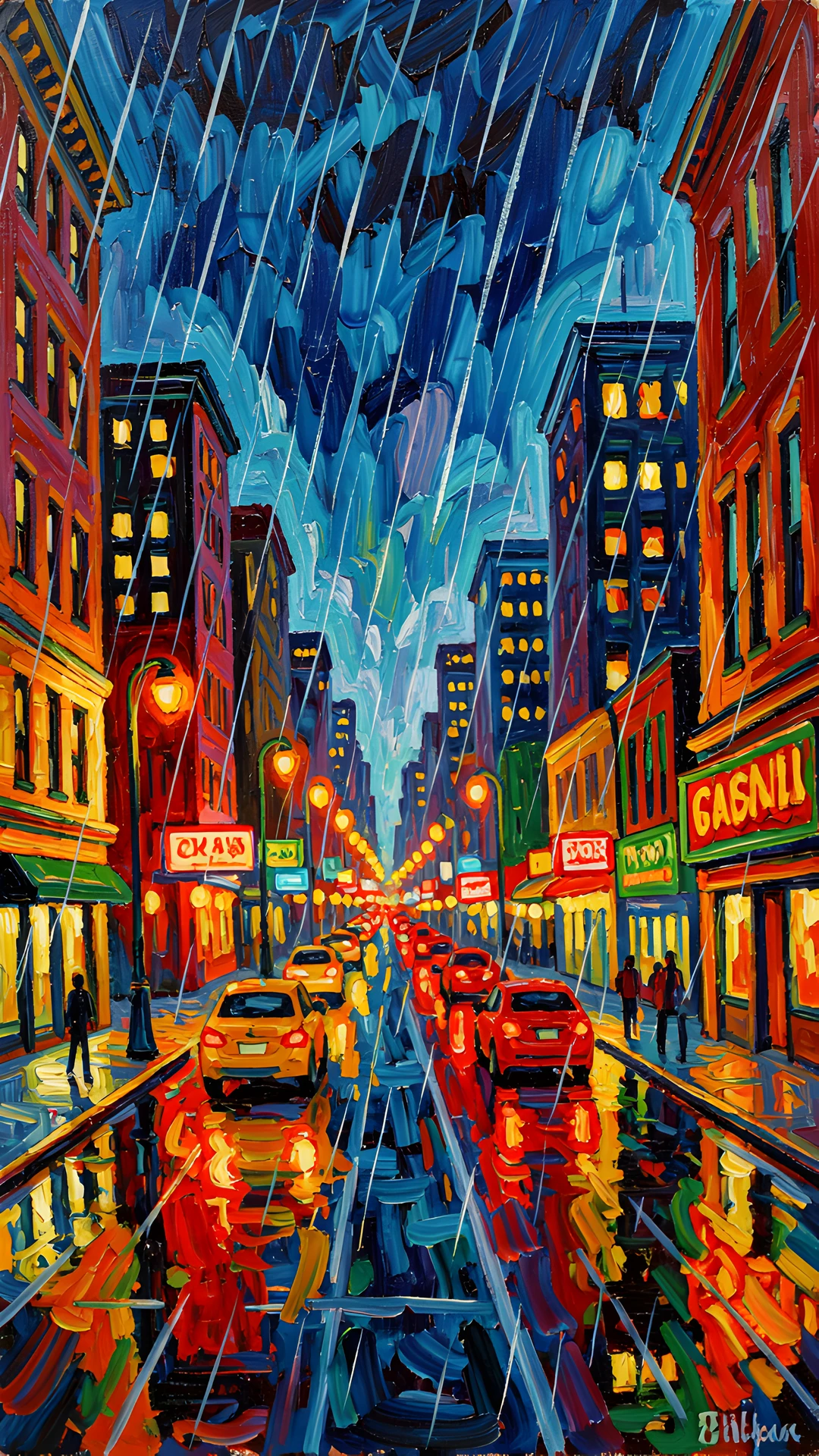 Impressionist Cityscape