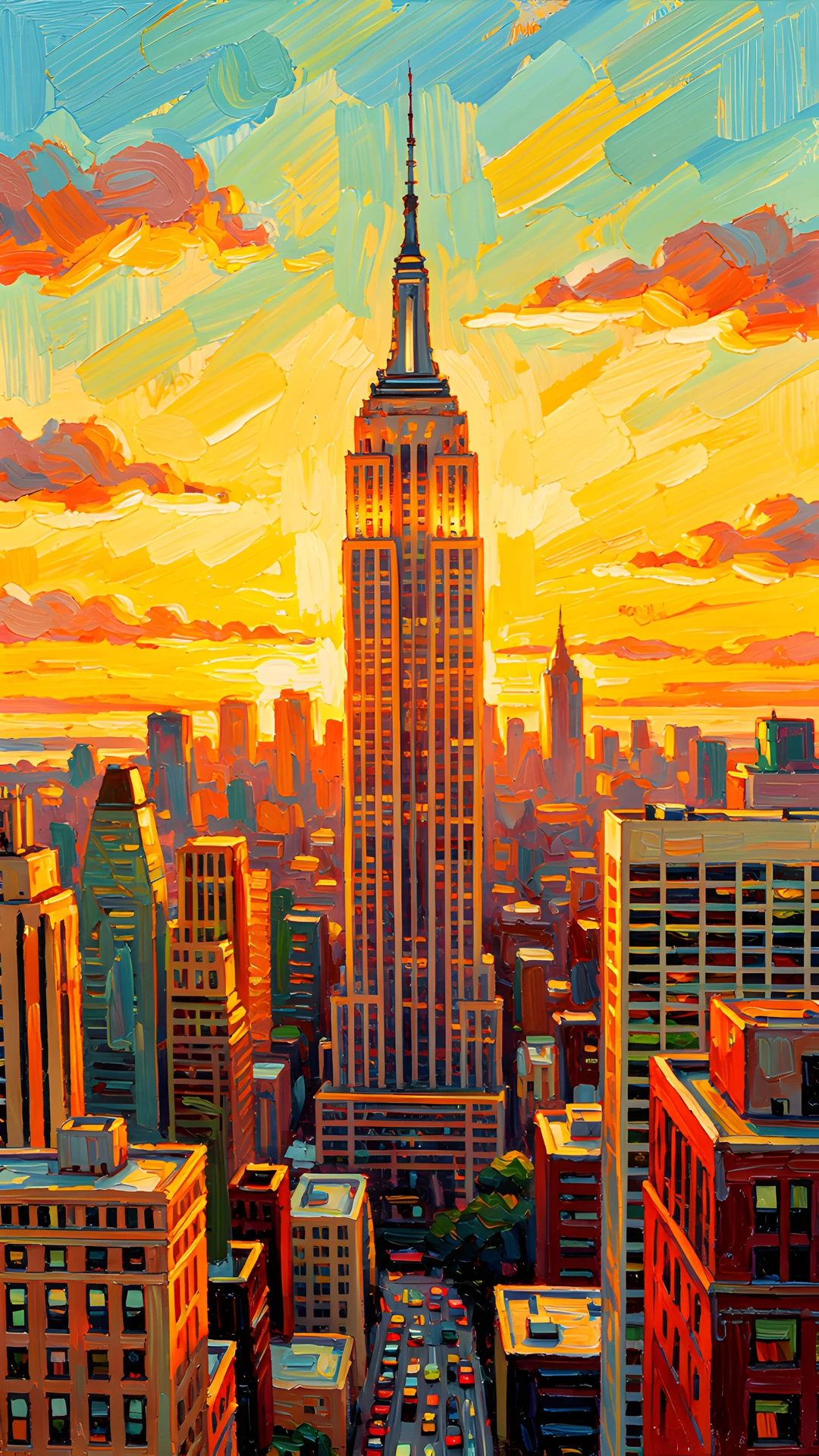 Impressionist Cityscape