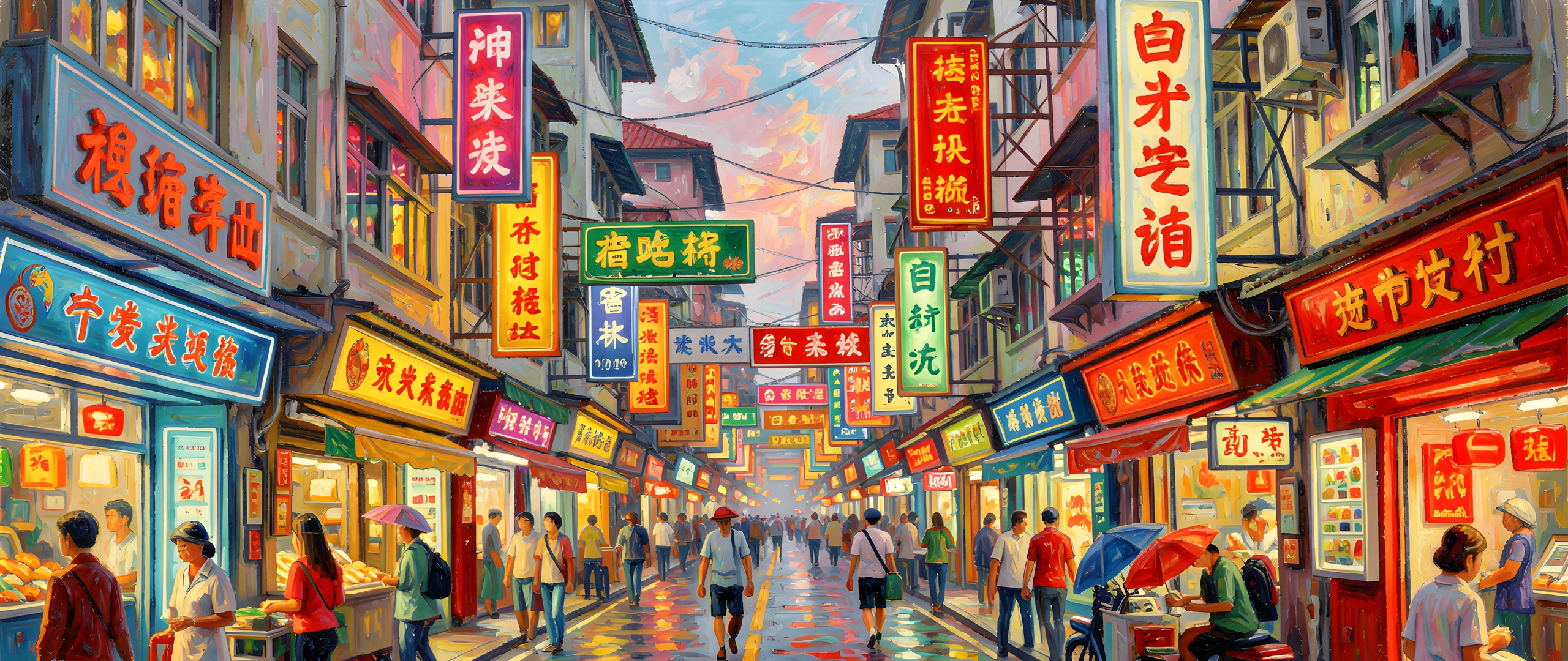 Neon Street Scene