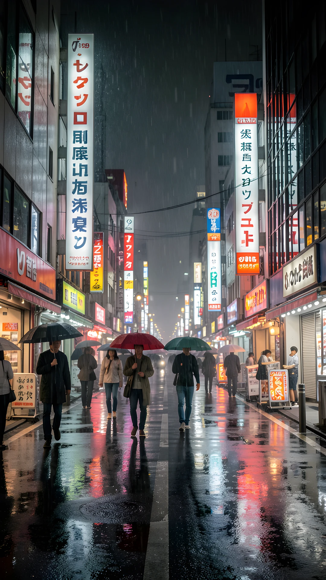 Tokyo Rain Scene