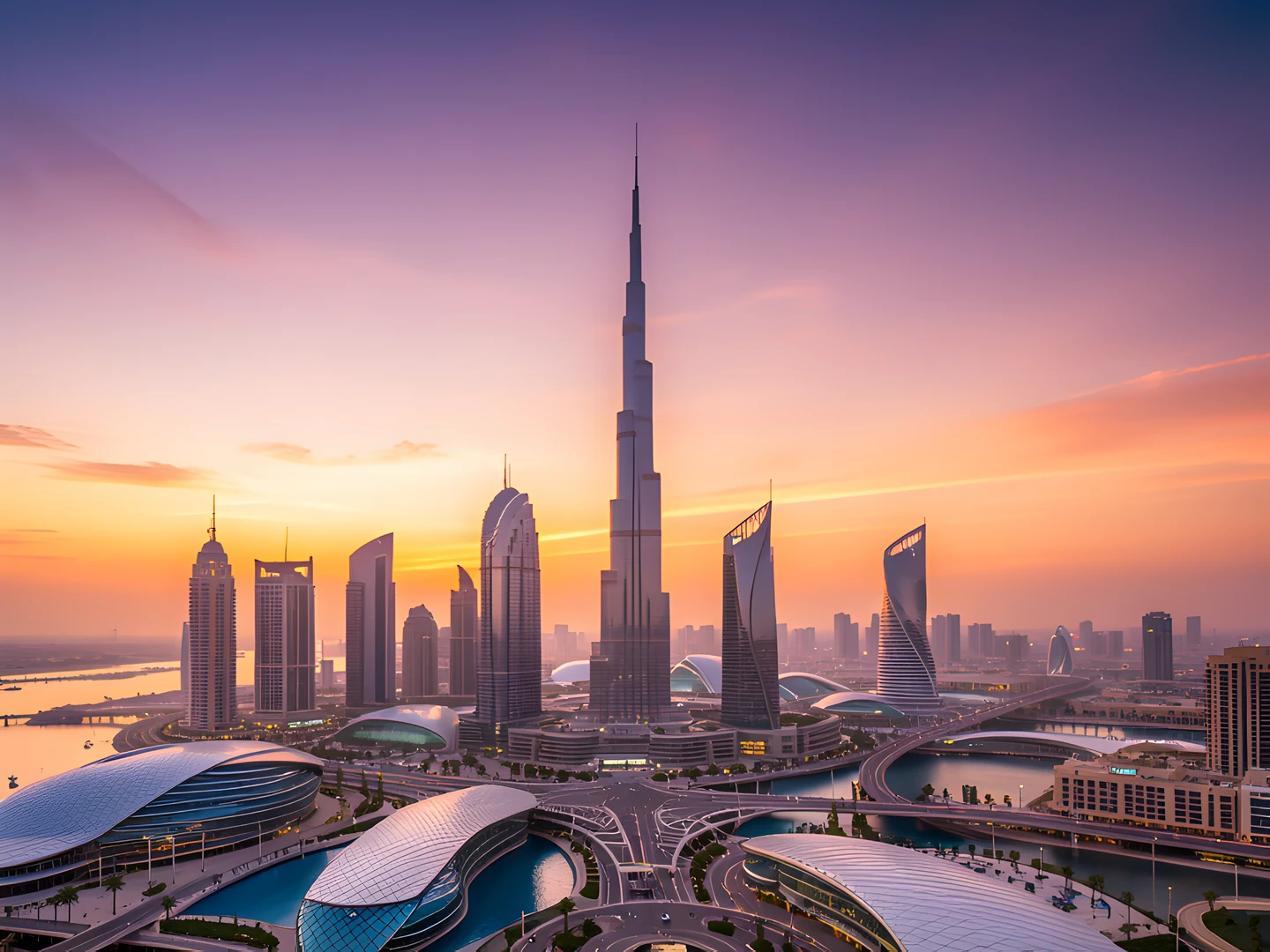 Golden Cityscape
