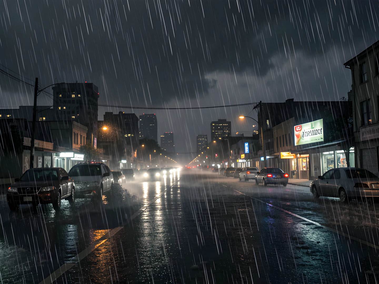 Stormy Cityscape