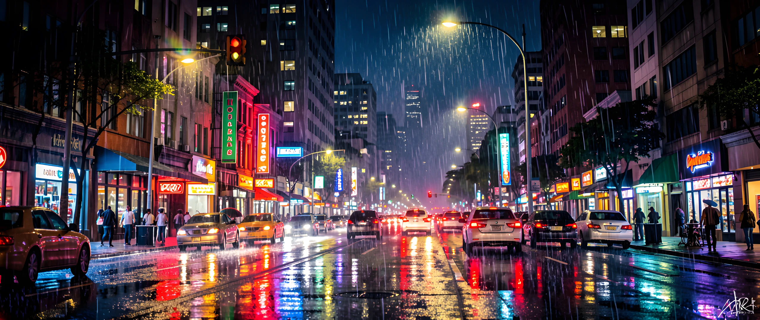 Rainy City Lights