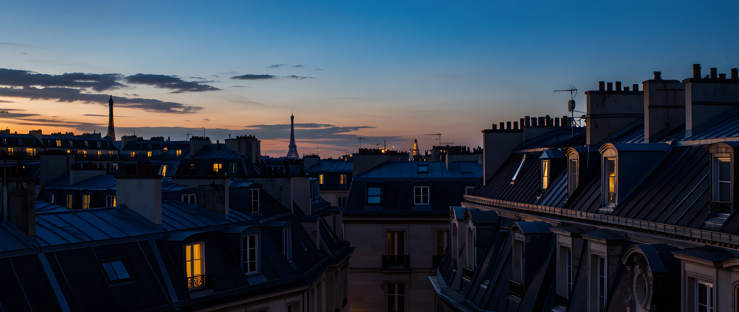 Paris Rooftop Sunset