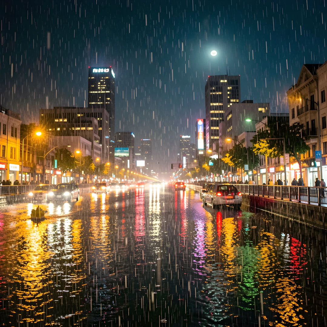 City Street Lightning