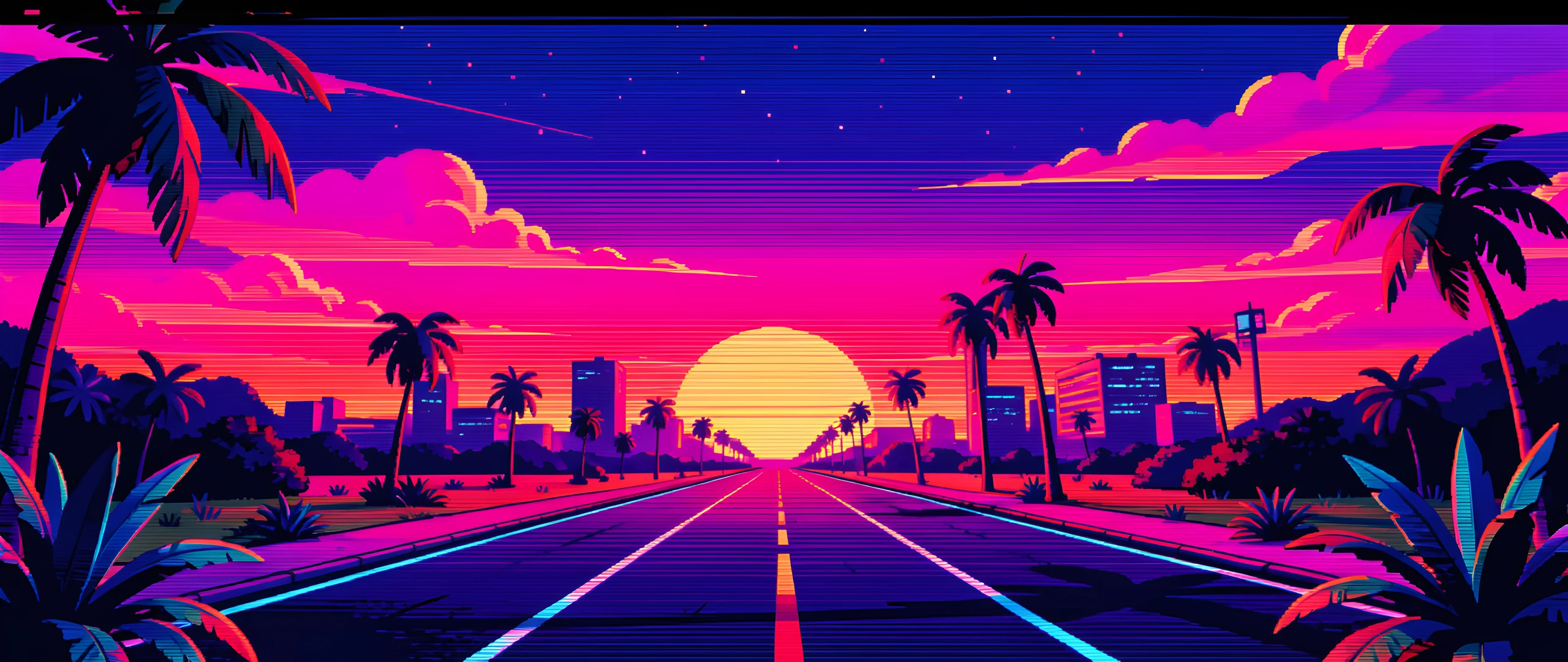 Neon Sunset Frenzy