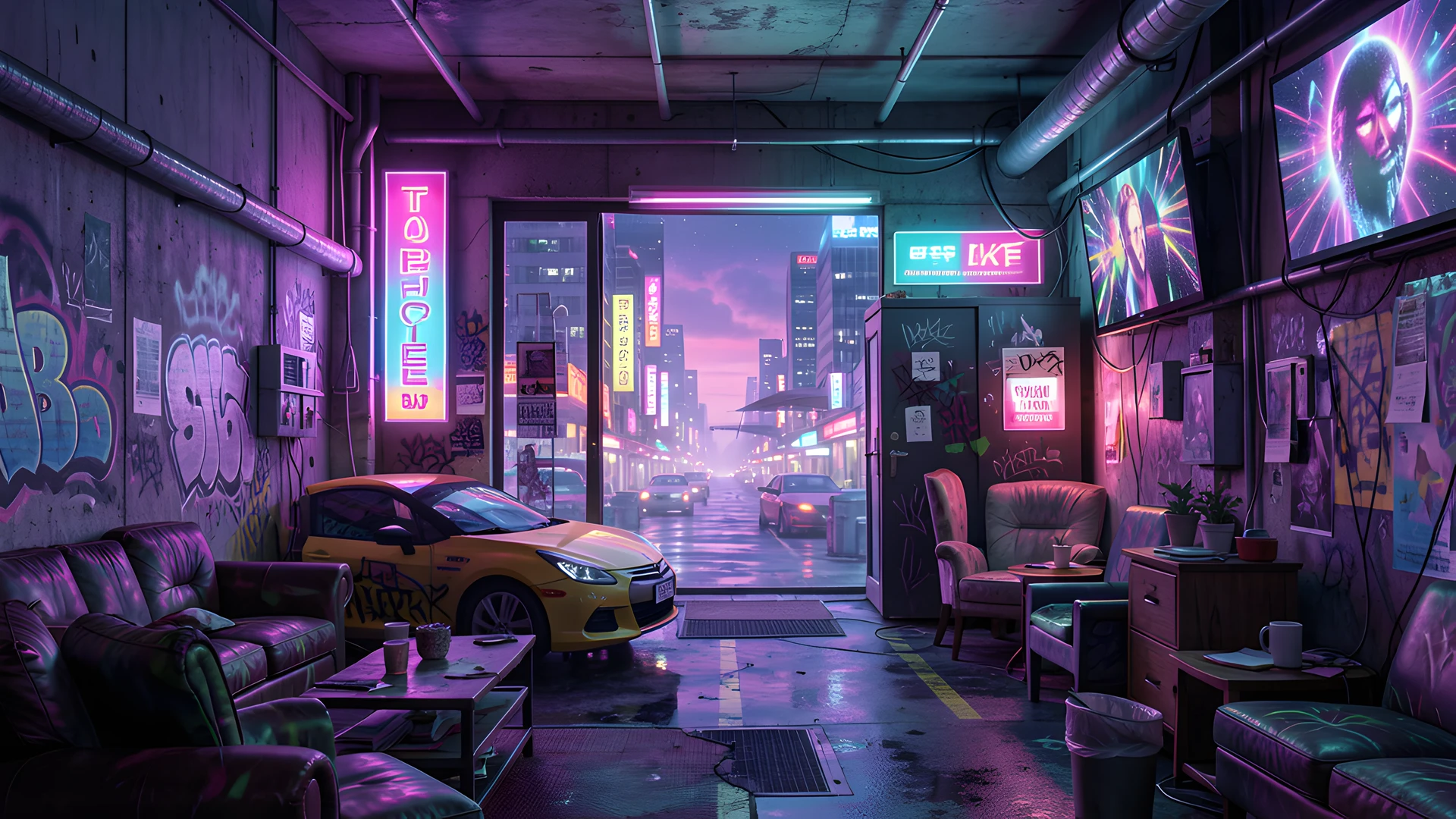 Retro Cityscape