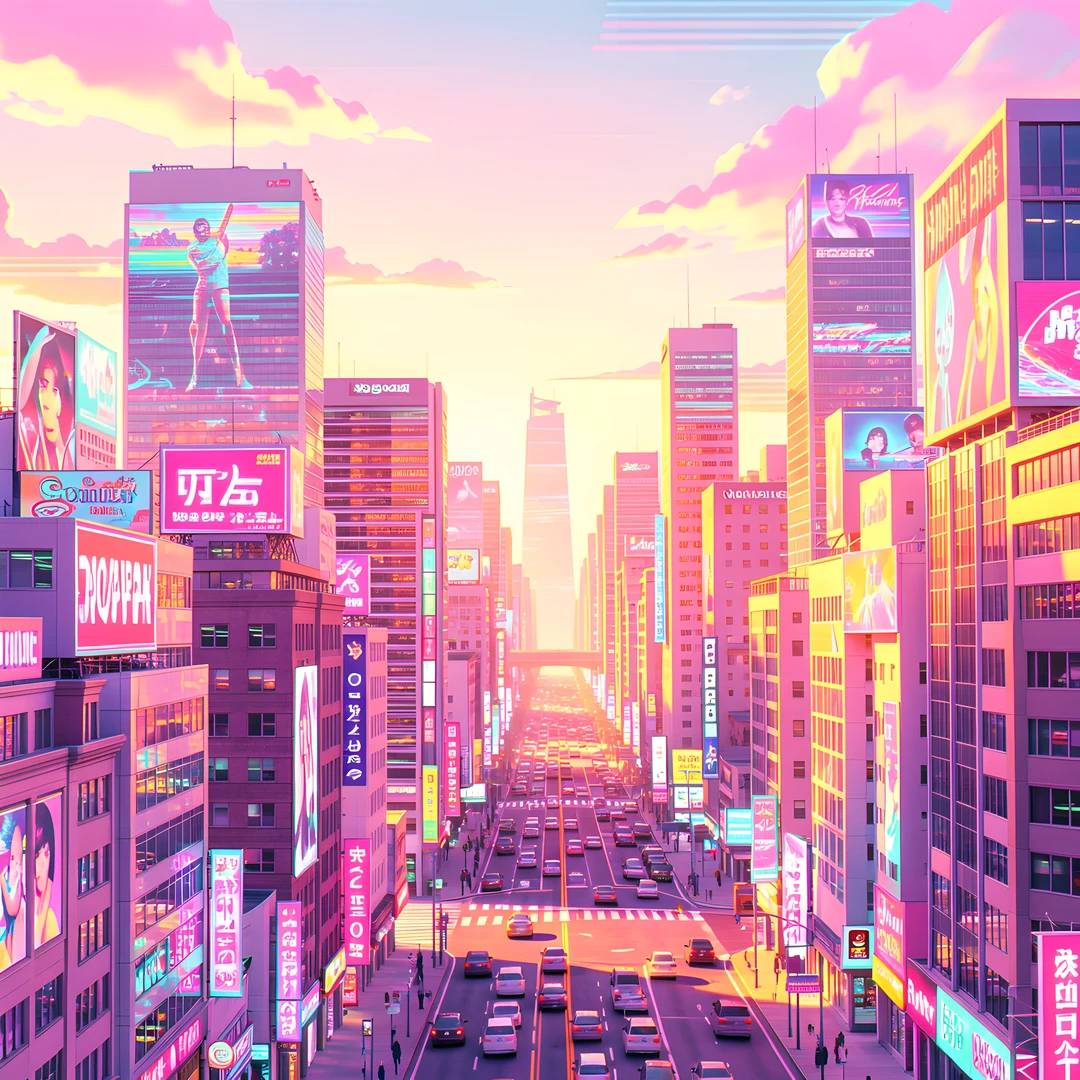 Retro Cityscape